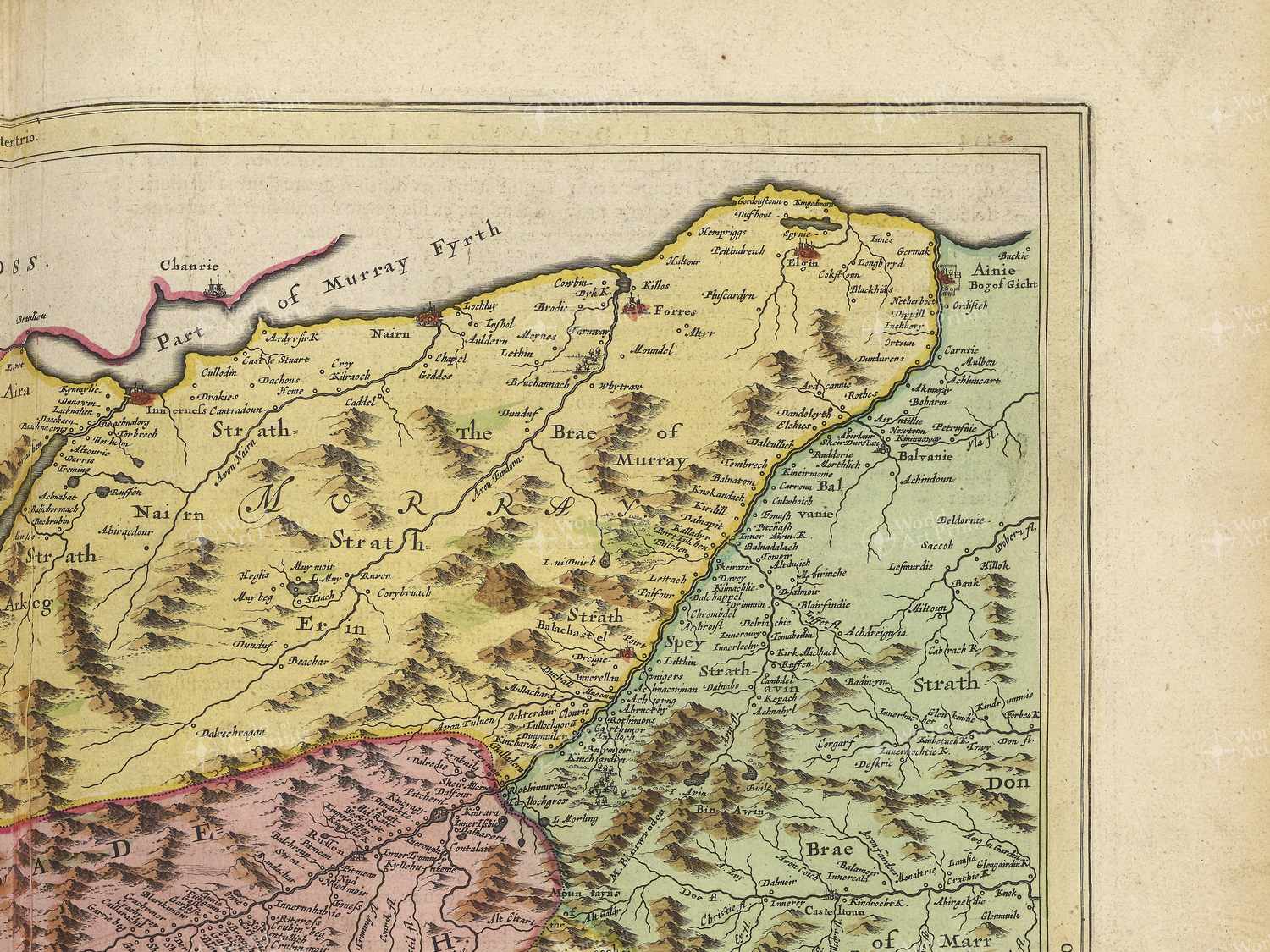 Map top right quadrant