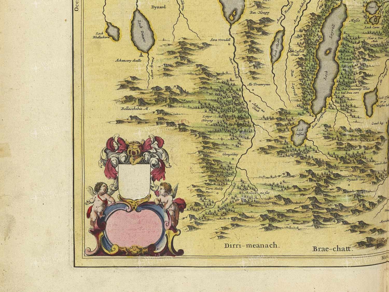 Map bottom left quadrant