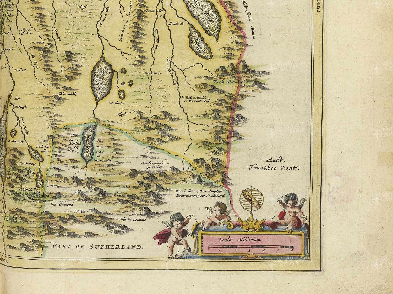 Map bottom right quadrant