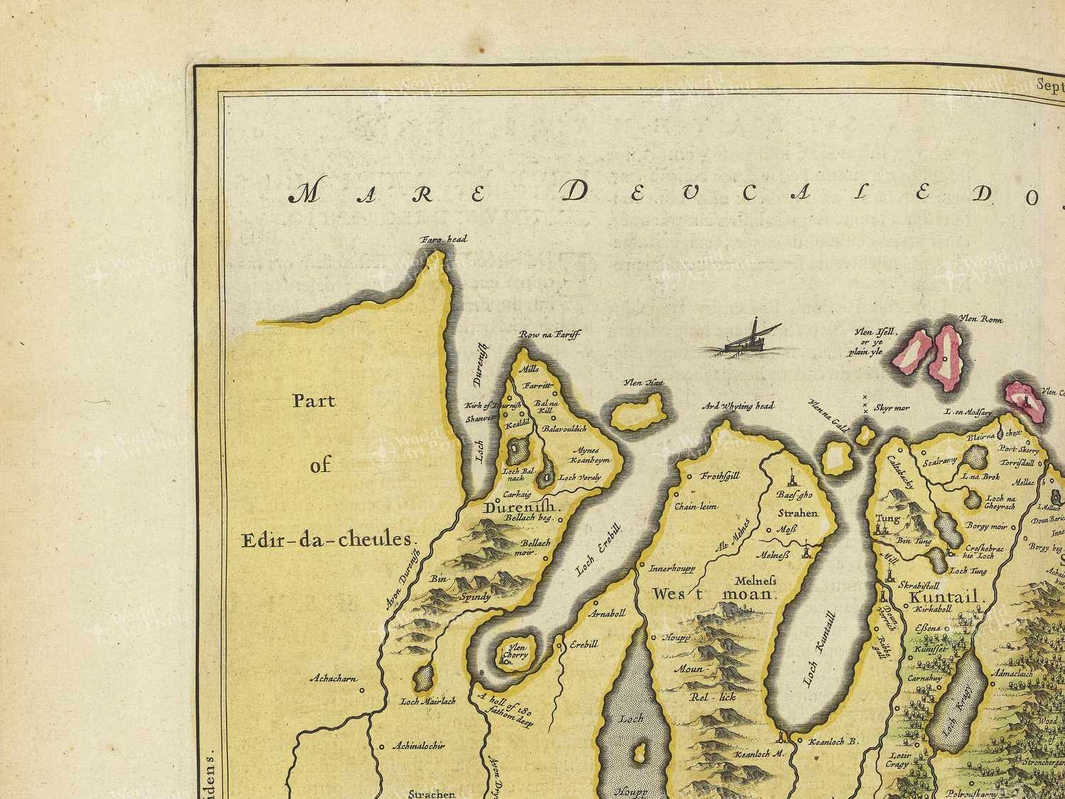Map top left quadrant