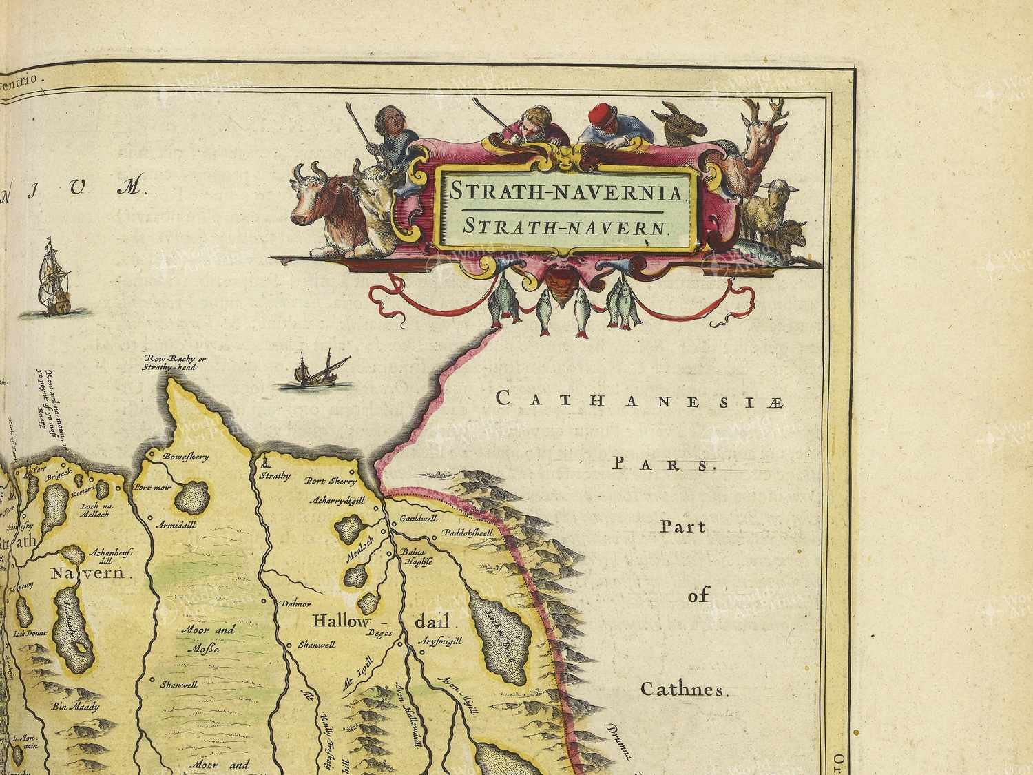Map top right quadrant