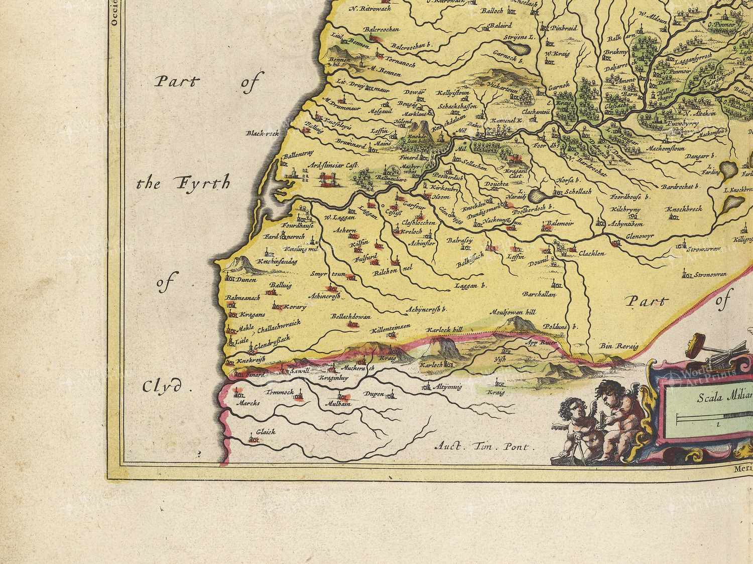 Map bottom left quadrant