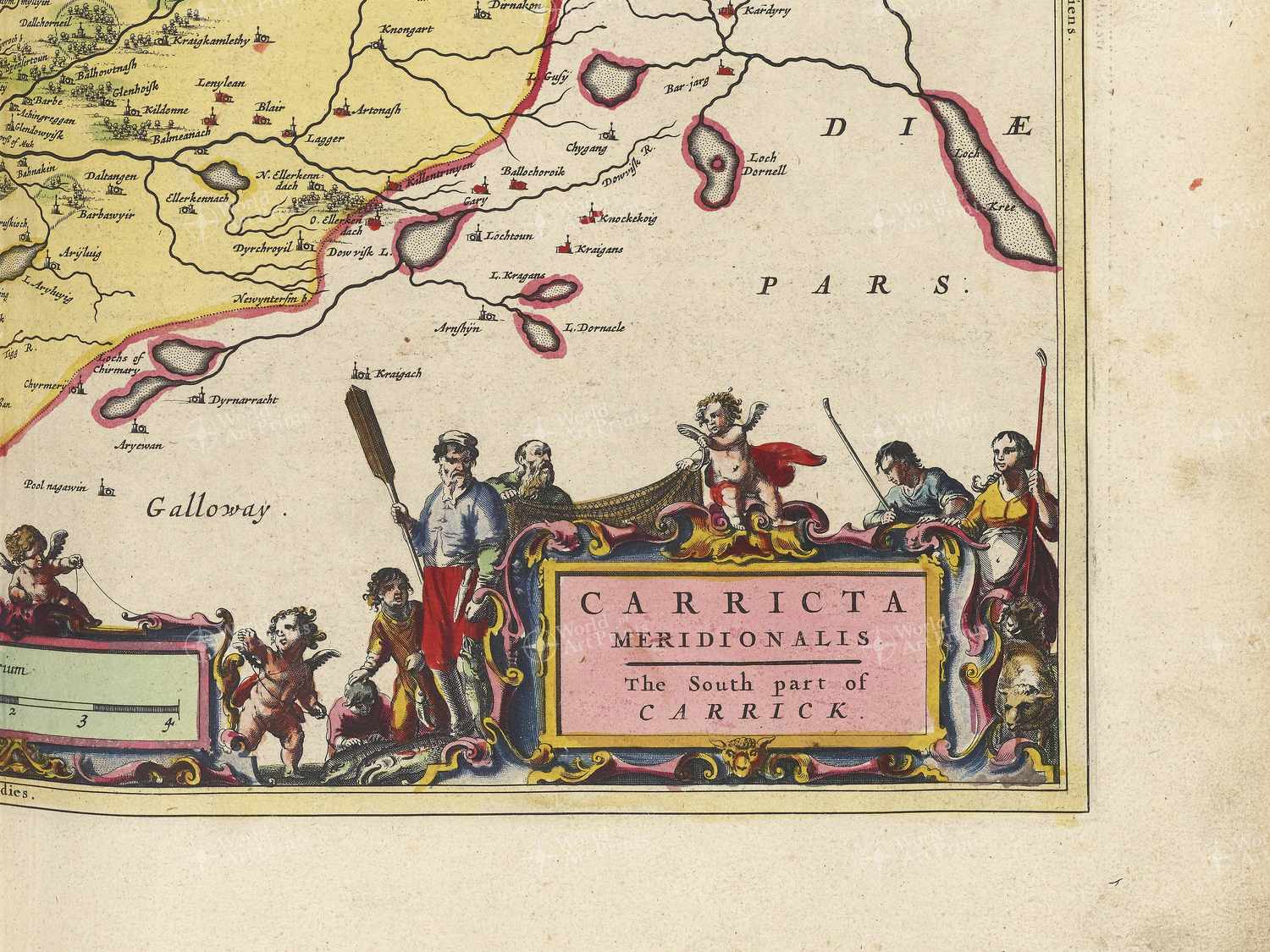 Map bottom right quadrant