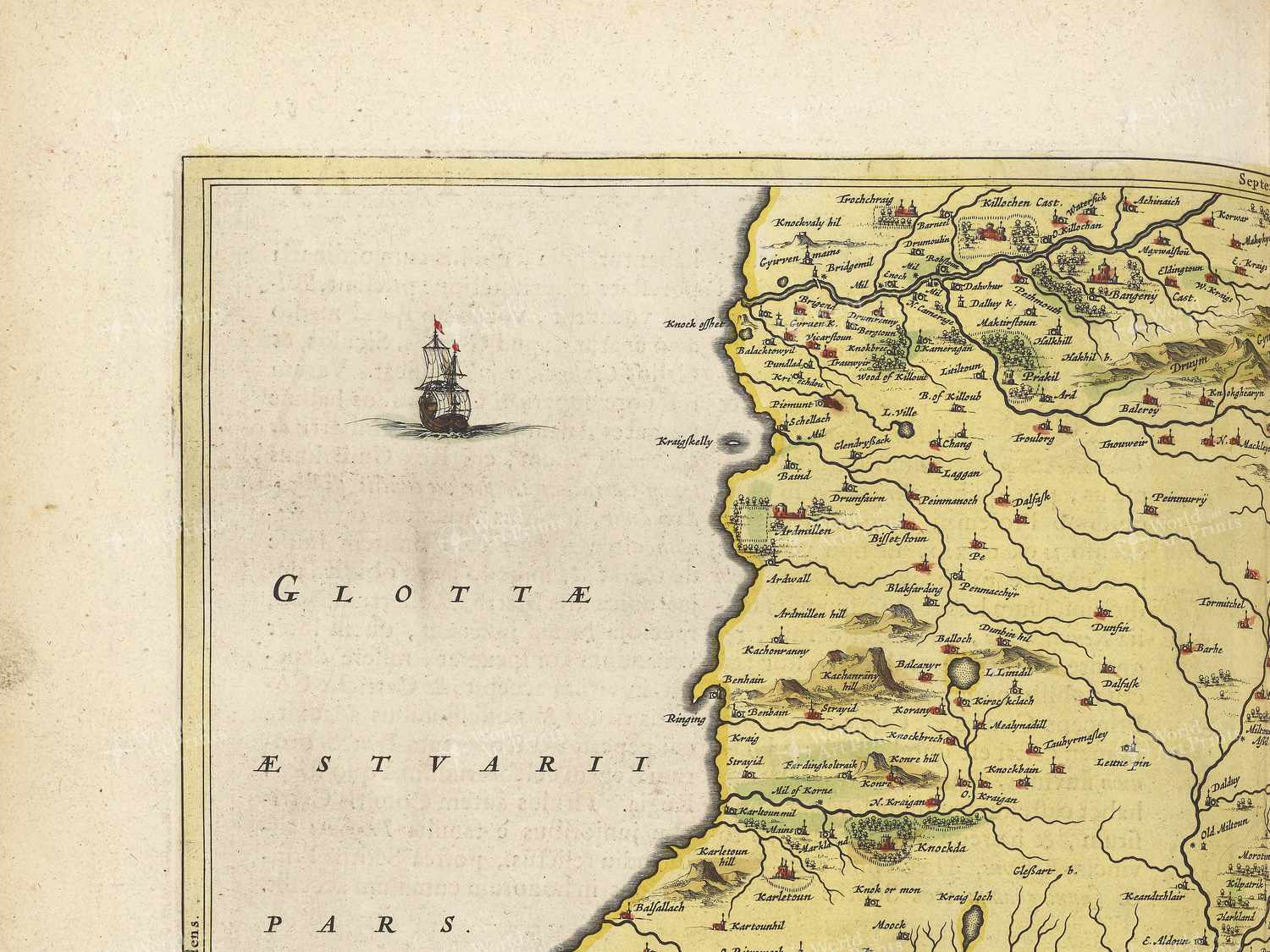Map top left quadrant