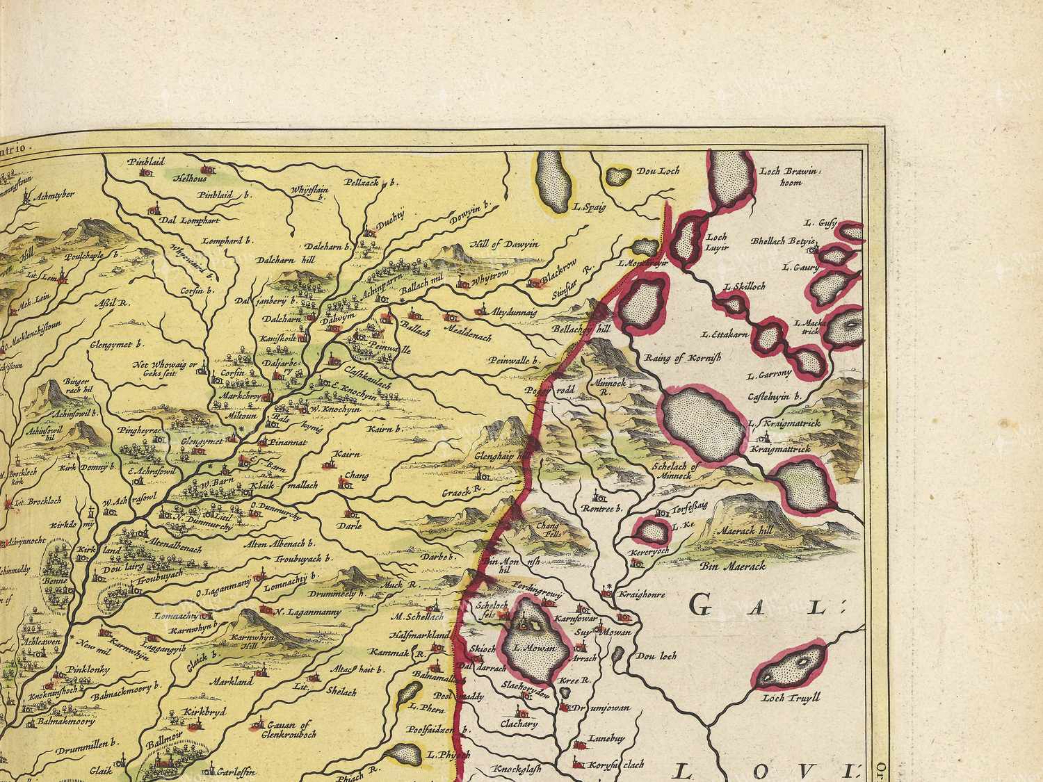 Map top right quadrant
