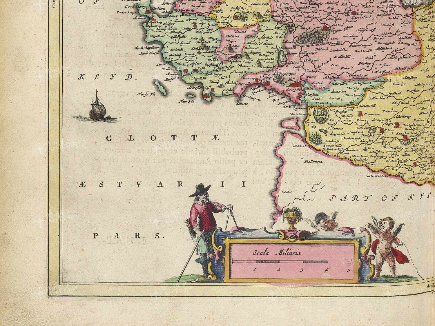 Map bottom left quadrant