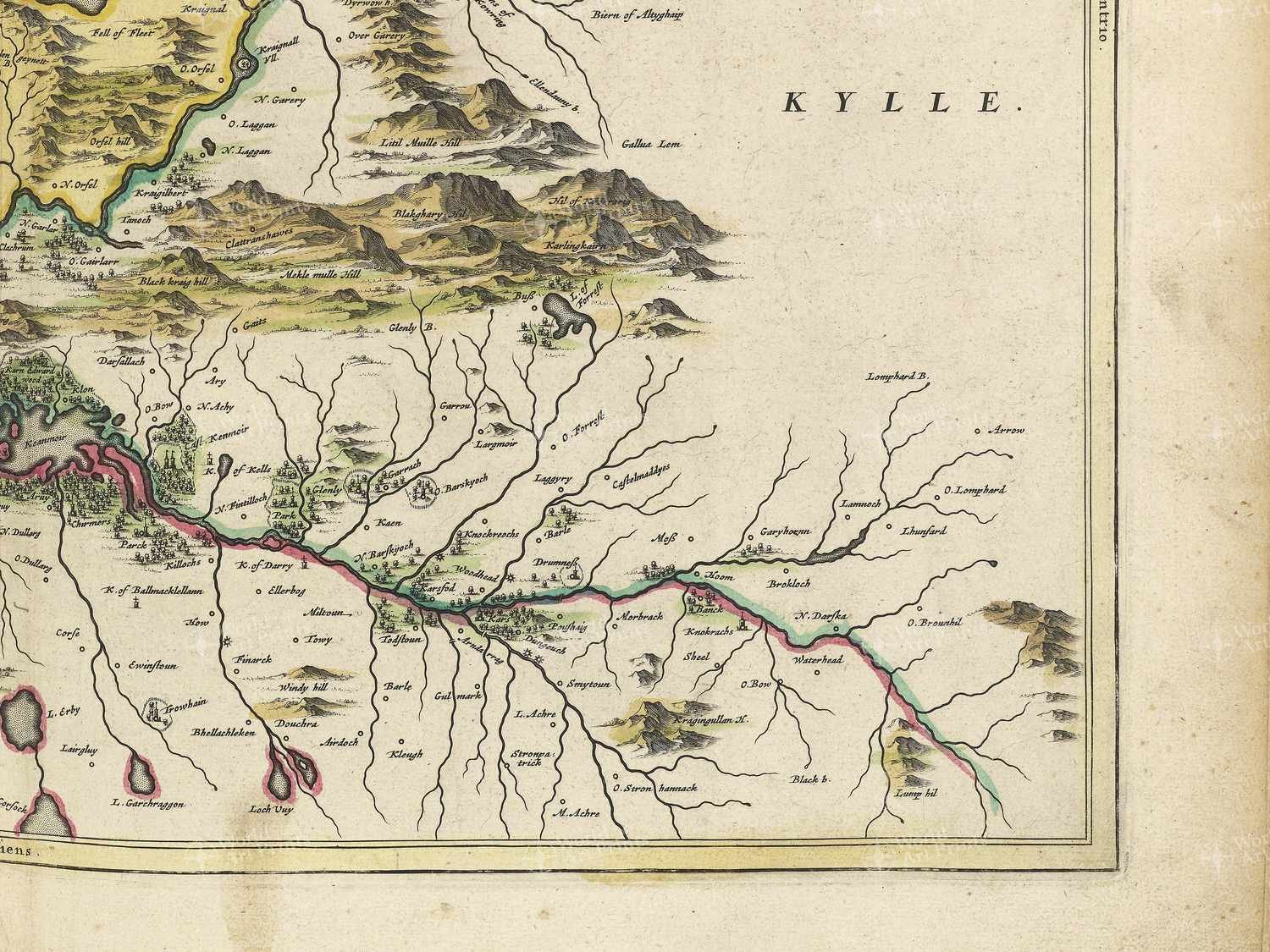 Map bottom right quadrant