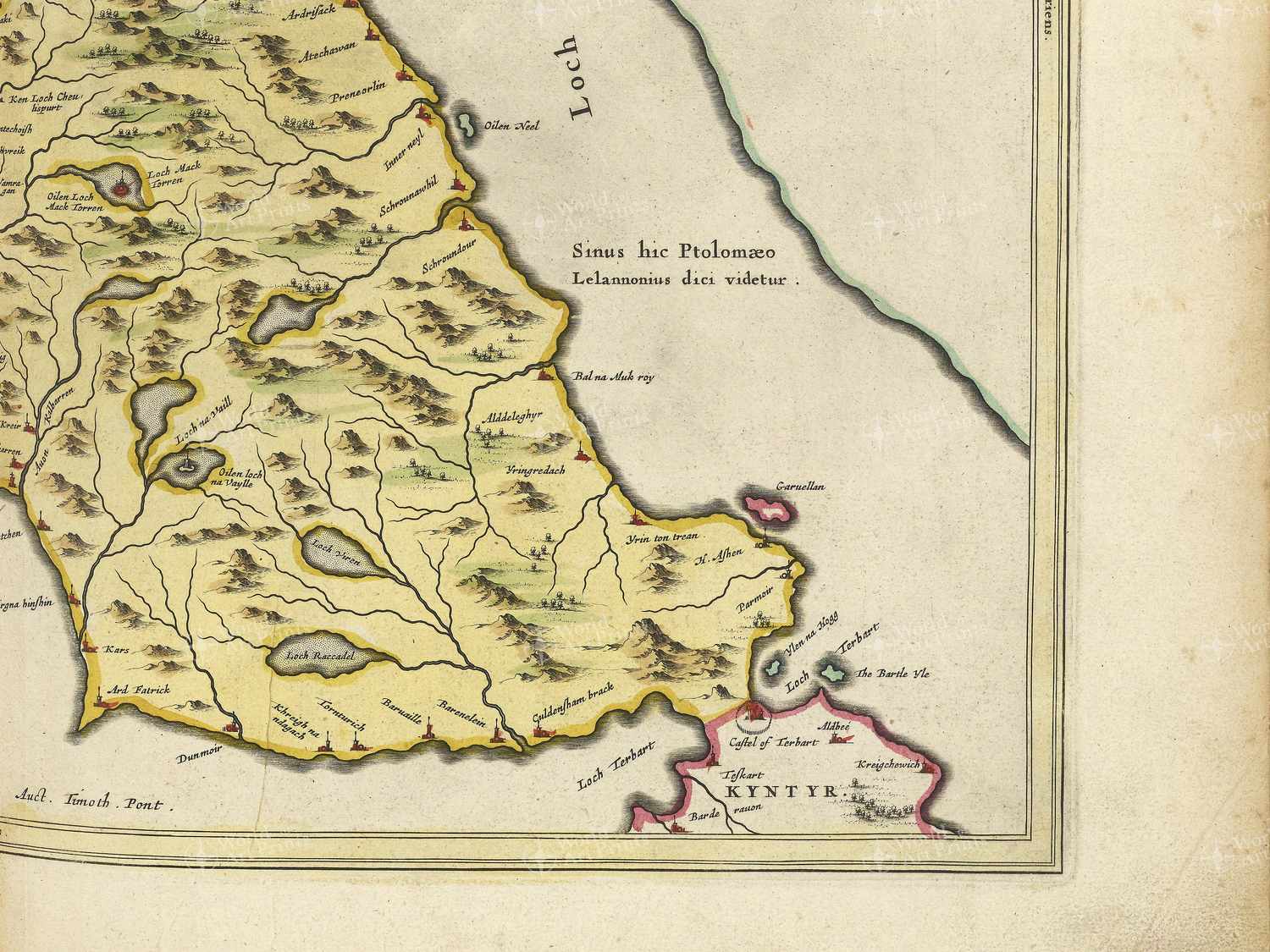Map bottom right quadrant