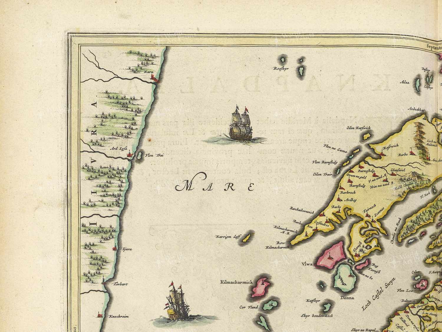 Map top left quadrant