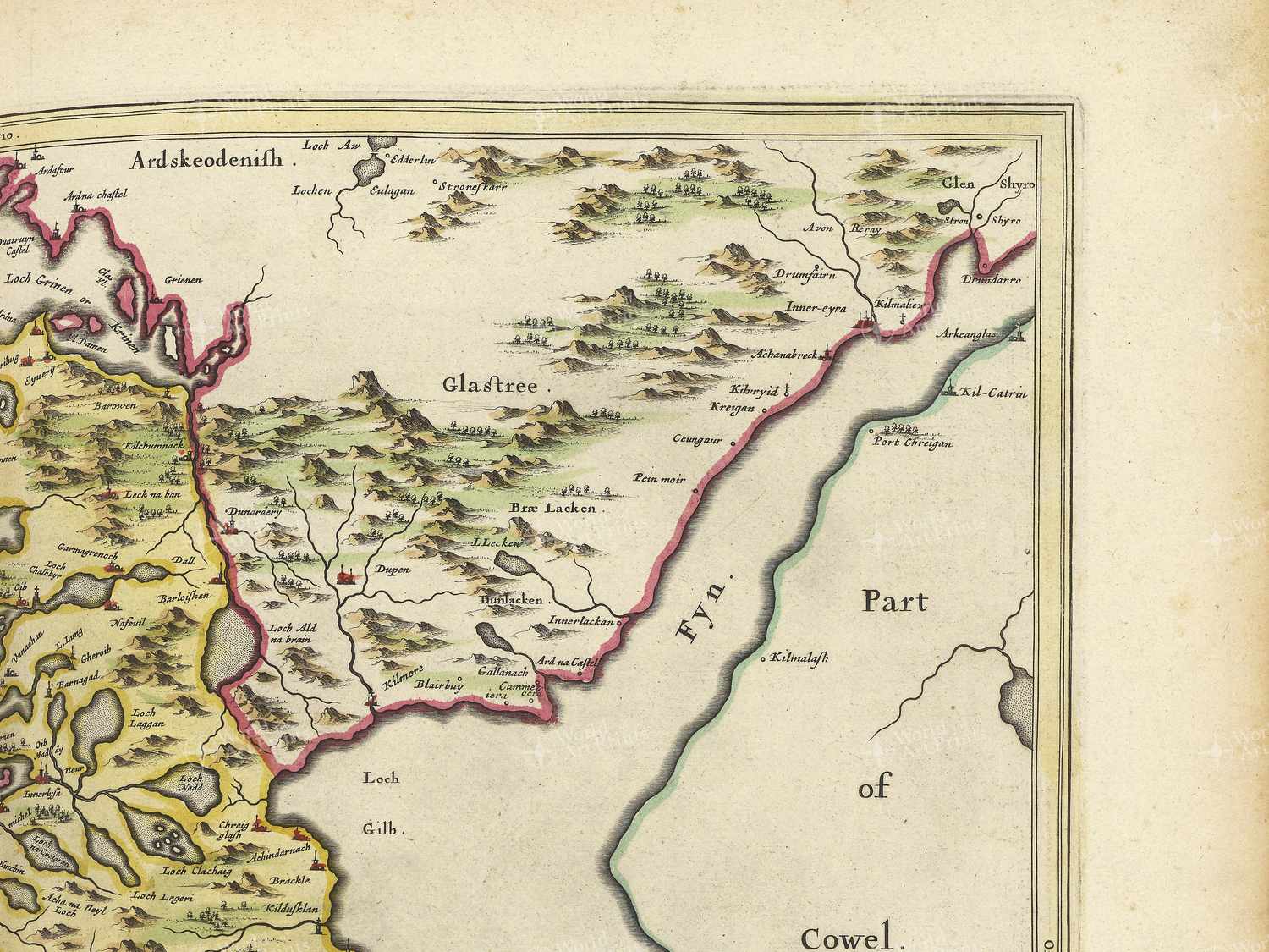 Map top right quadrant