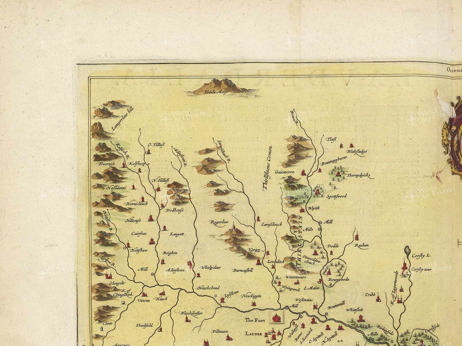 Map top left quadrant