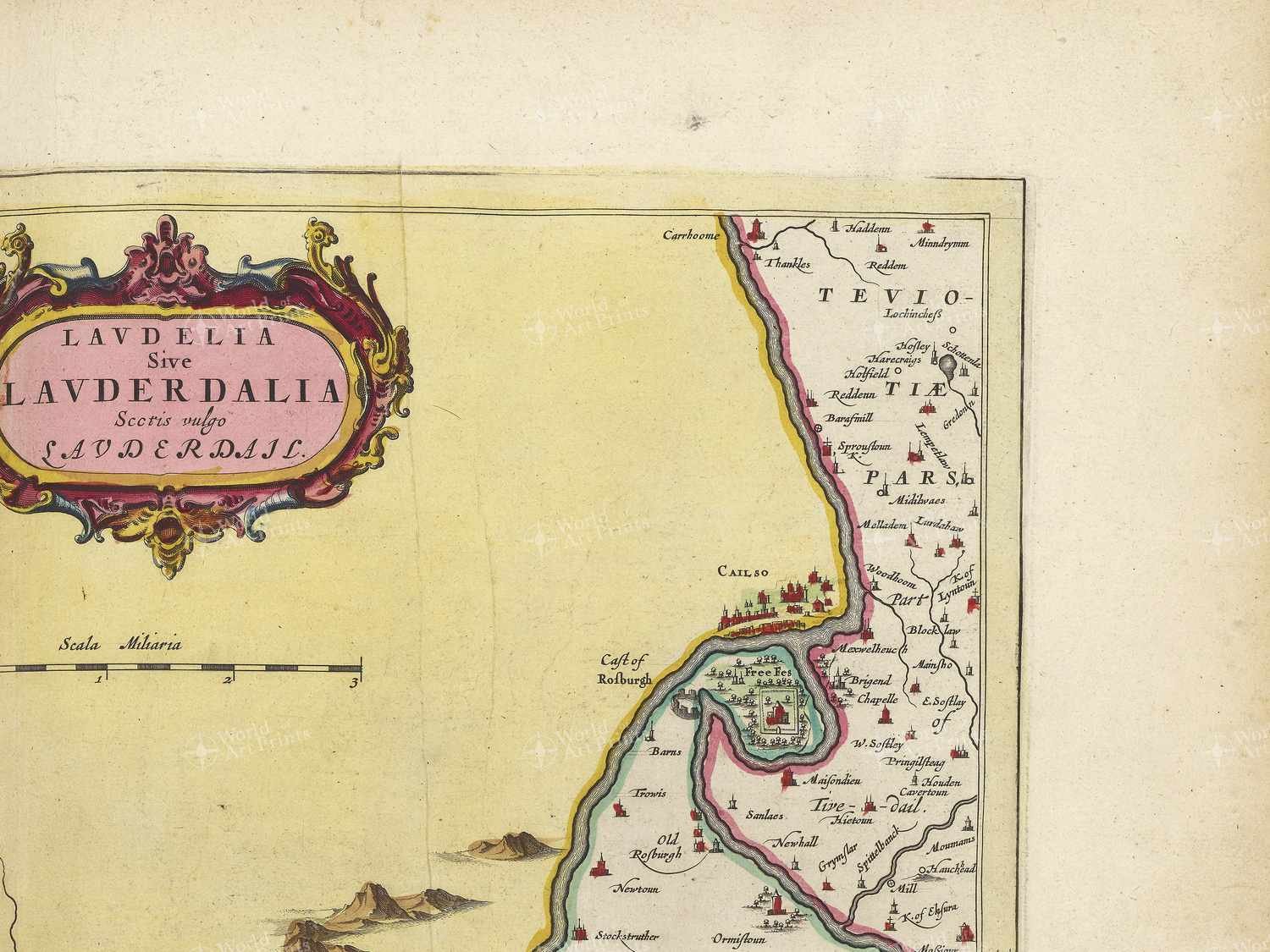 Map top right quadrant