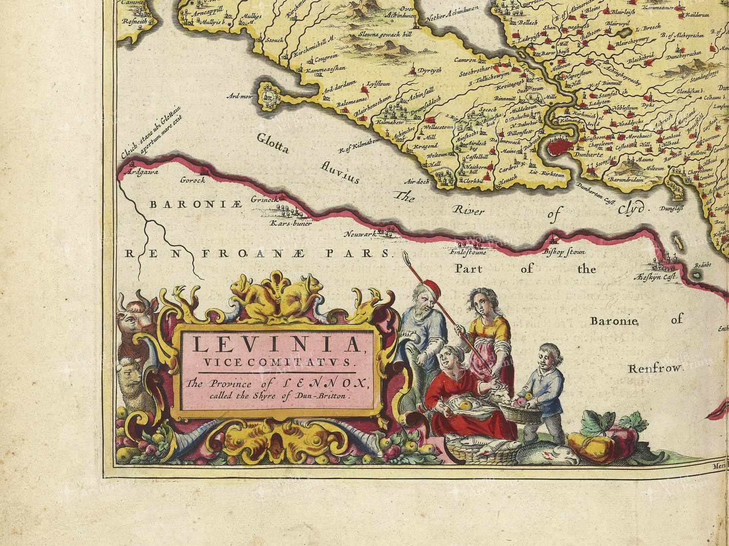 Map bottom left quadrant
