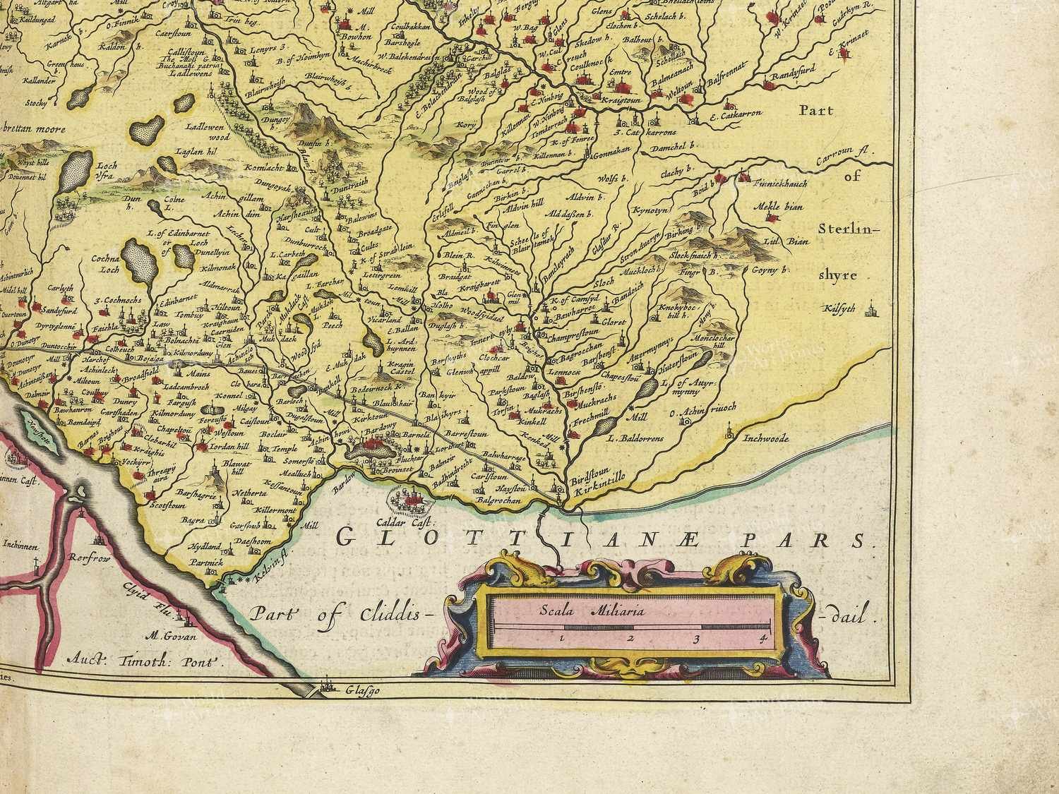 Map bottom right quadrant