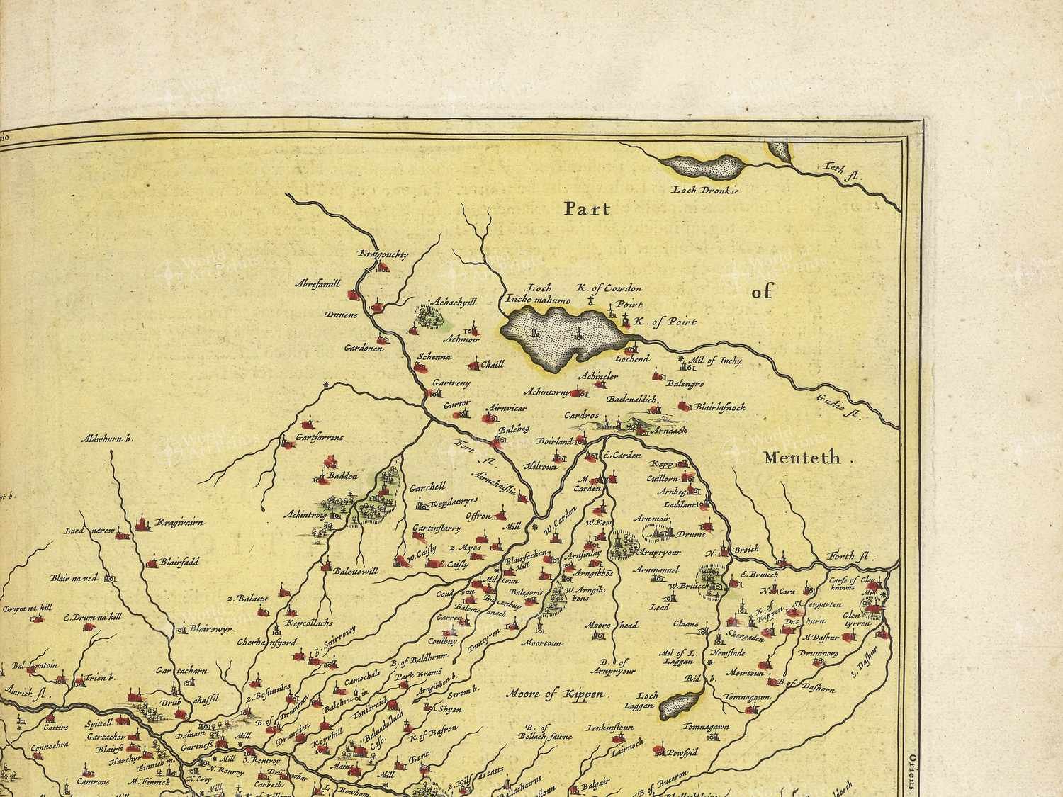 Map top right quadrant