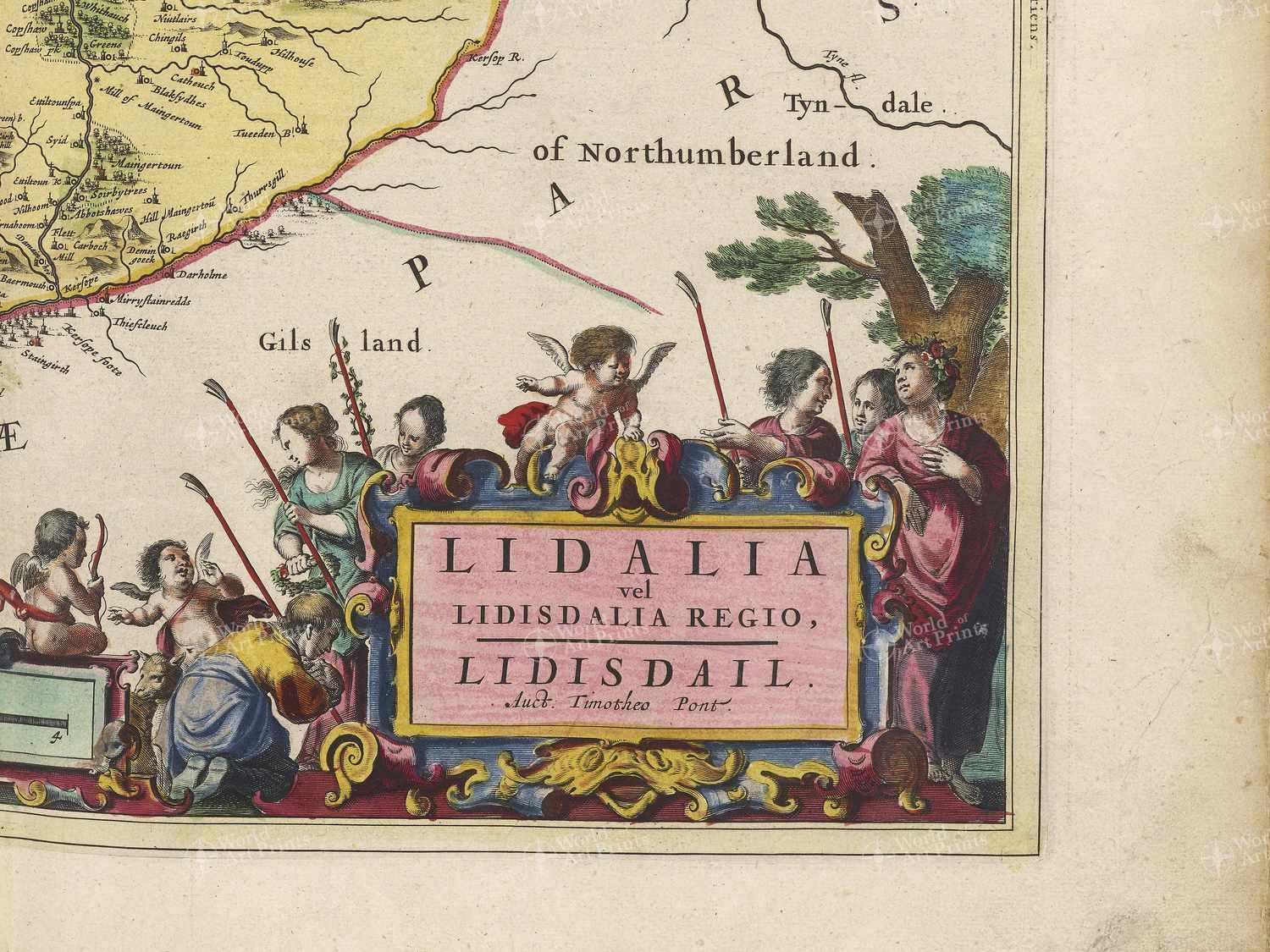 Map bottom right quadrant