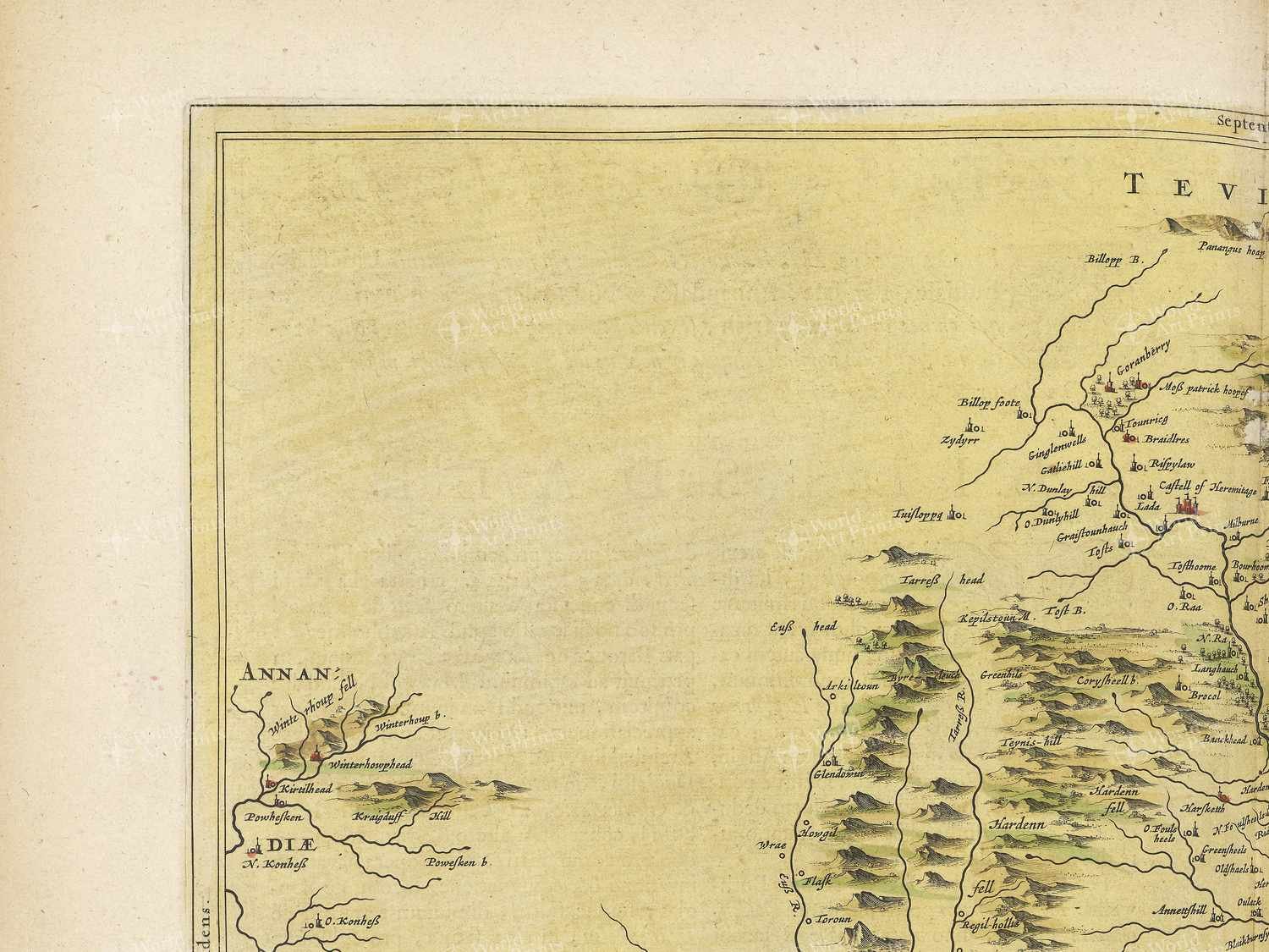 Map top left quadrant