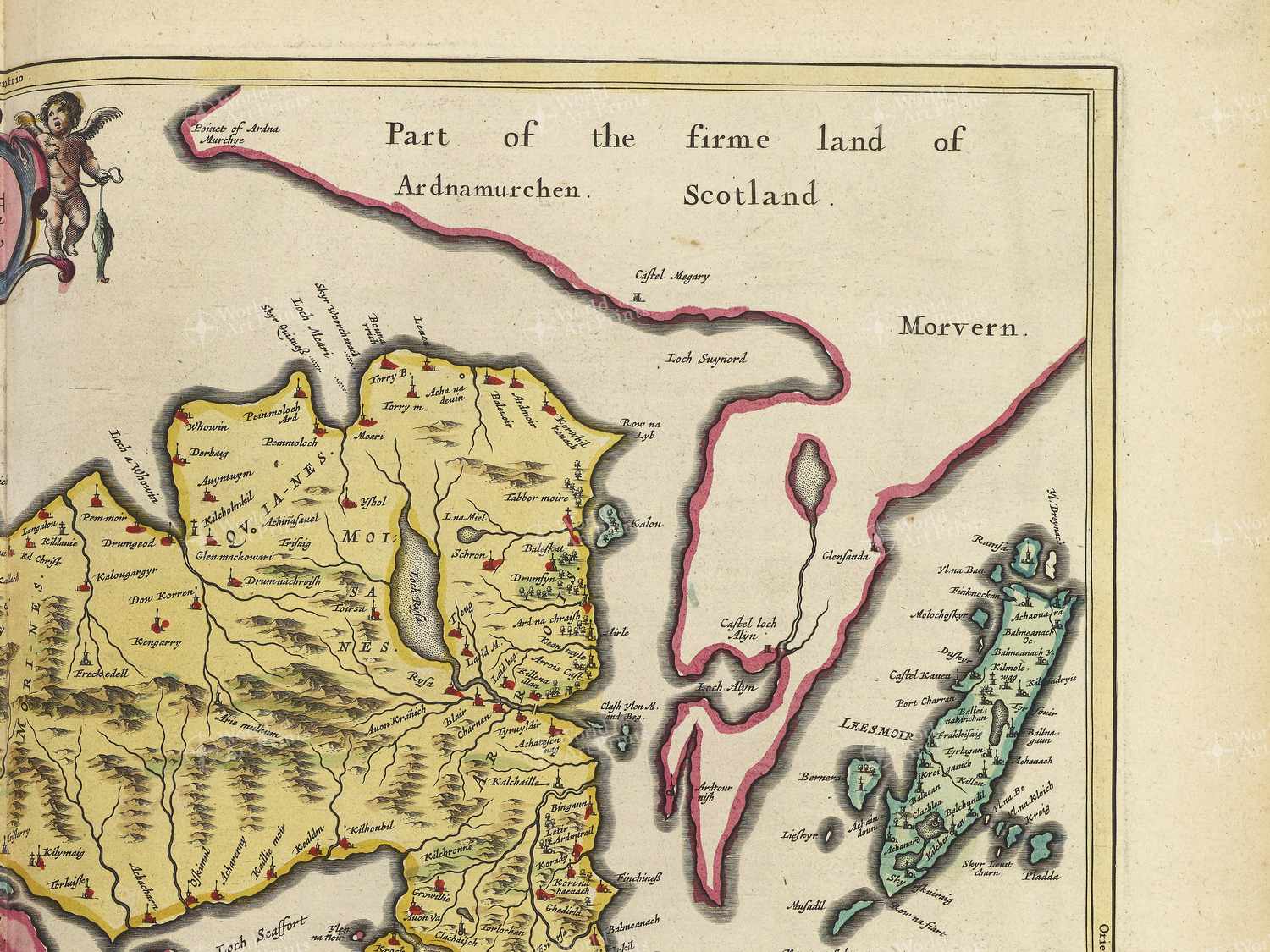 Map top right quadrant