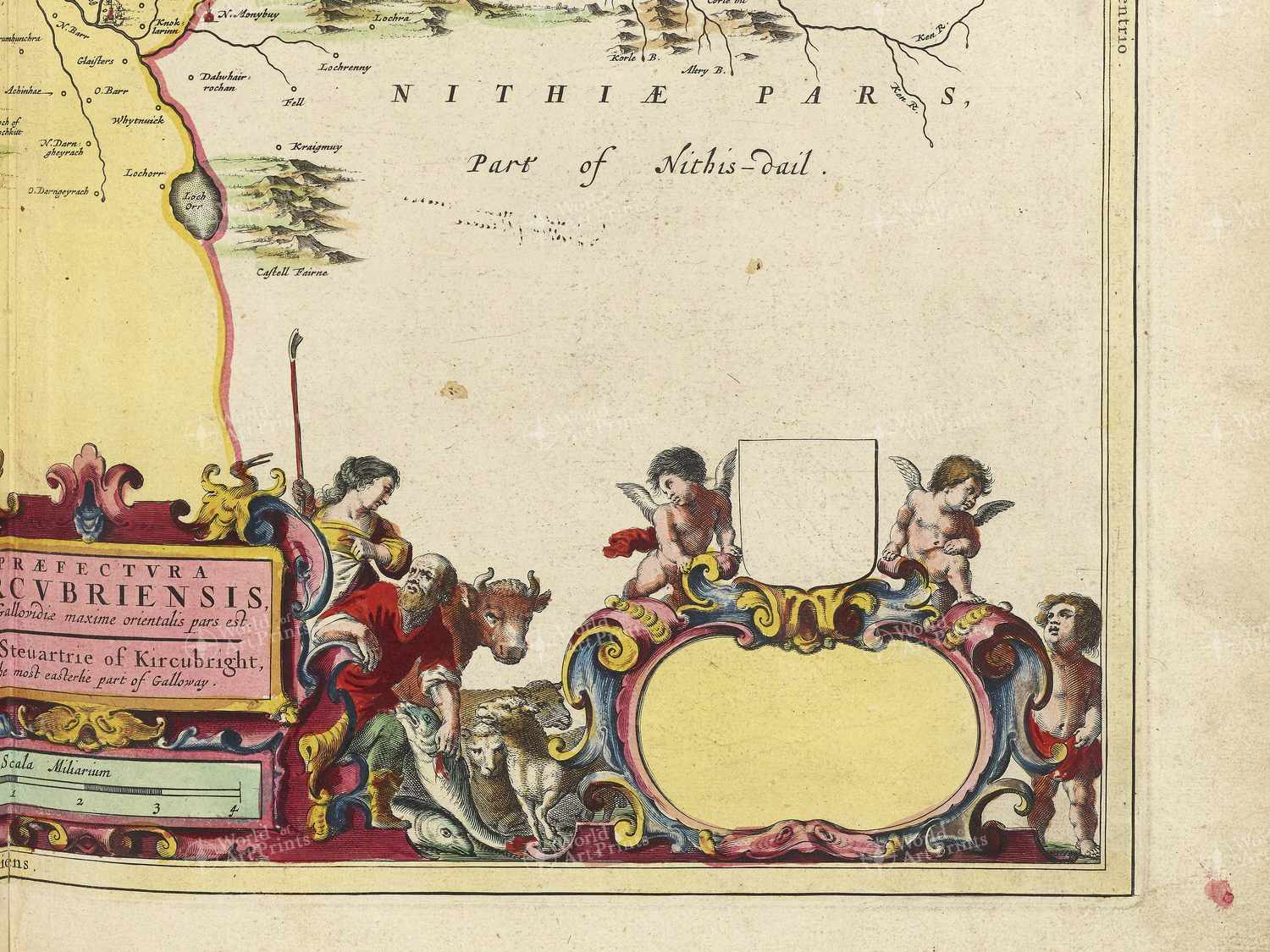 Map bottom right quadrant