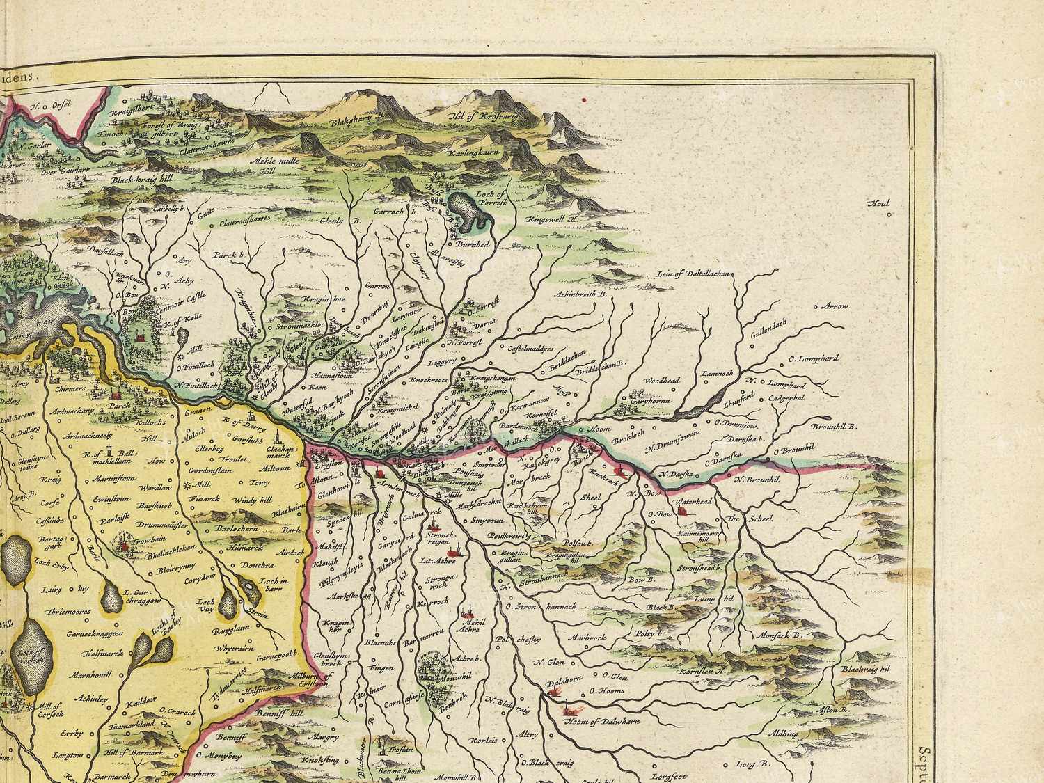 Map top right quadrant