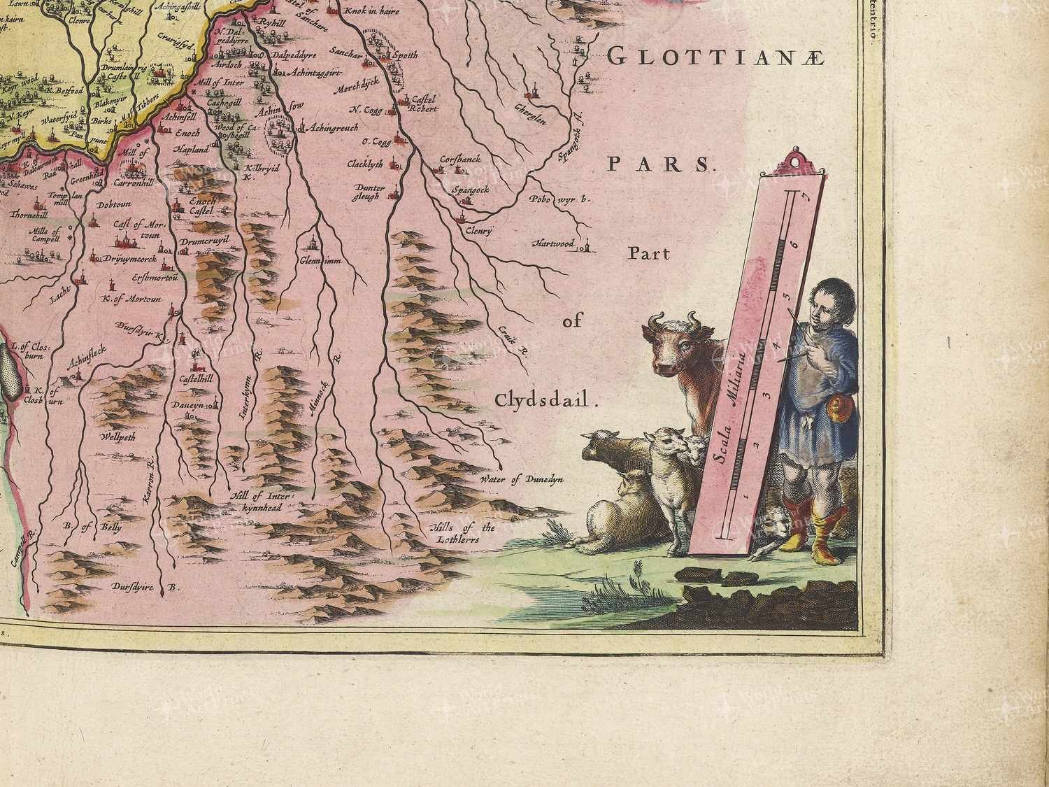 Map bottom right quadrant