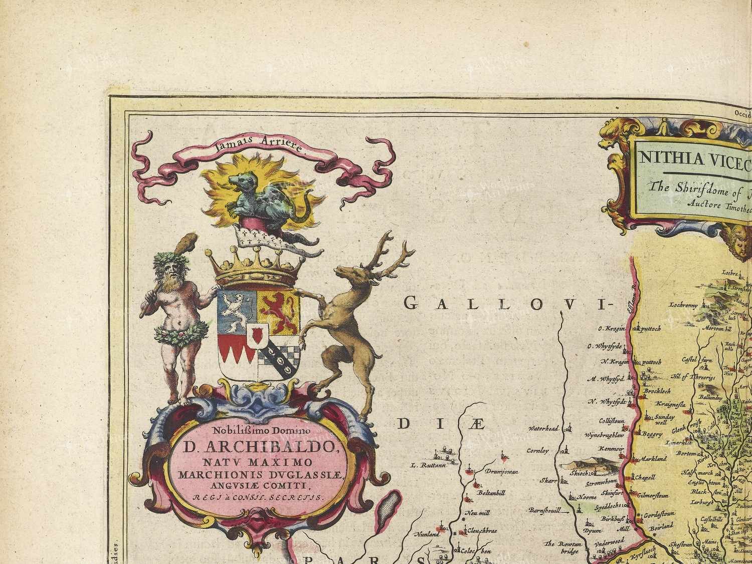 Map top left quadrant
