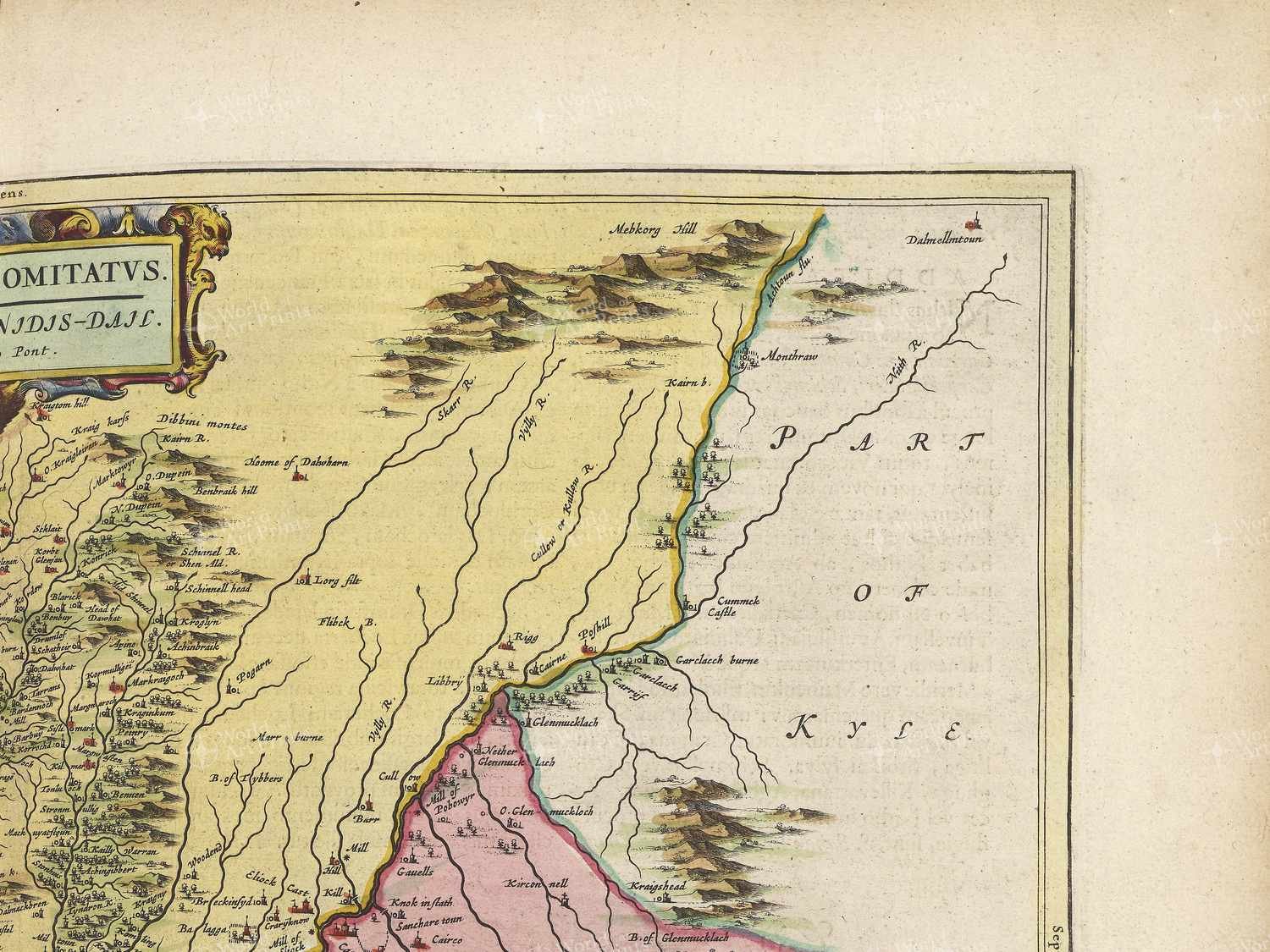 Map top right quadrant