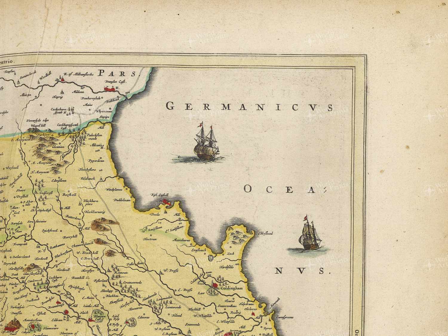 Map top right quadrant