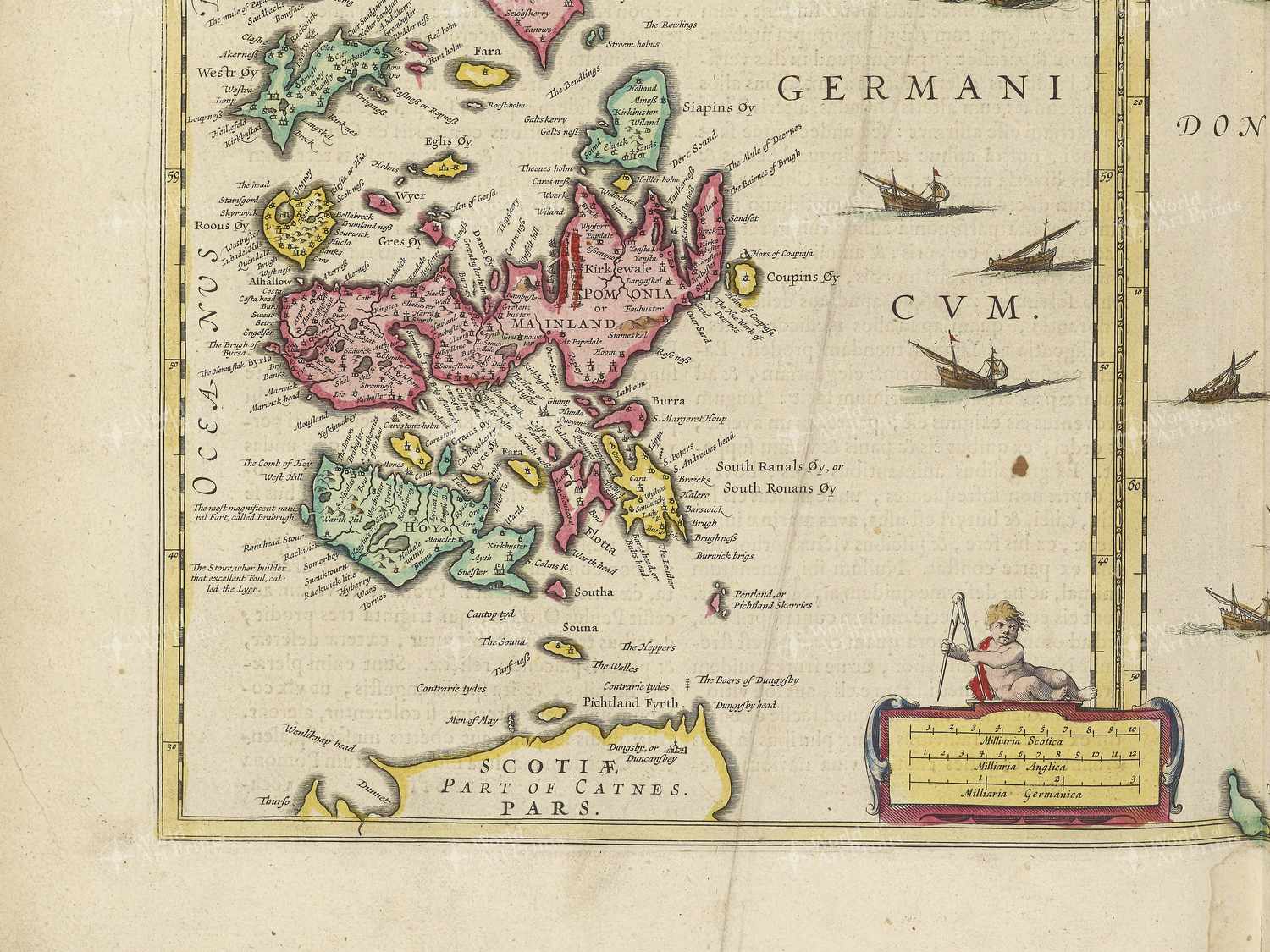 Map bottom left quadrant