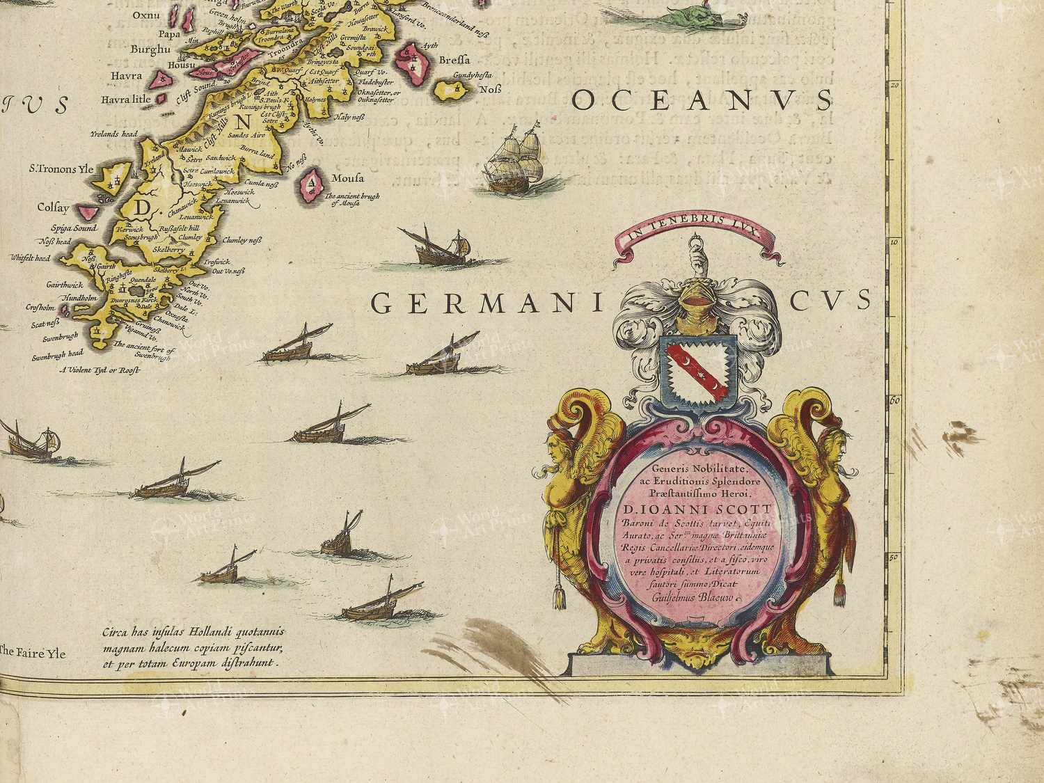 Map bottom right quadrant