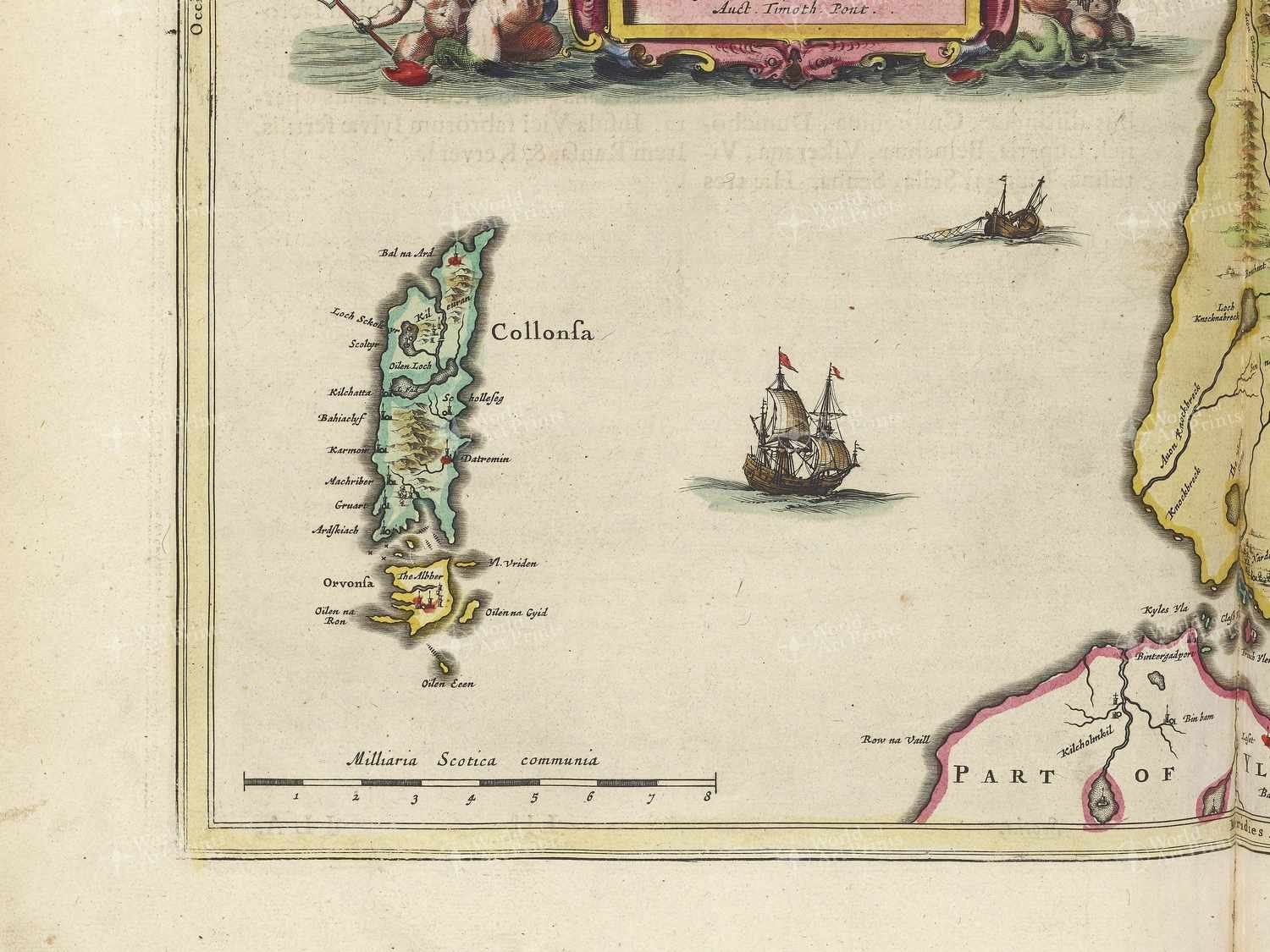 Map bottom left quadrant