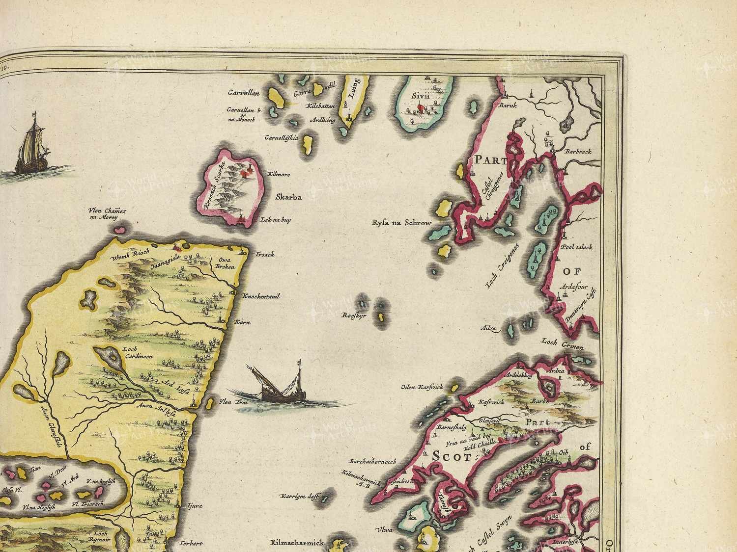 Map top right quadrant
