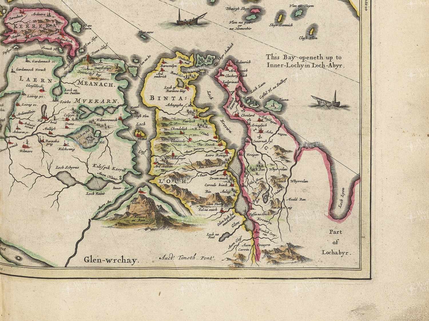 Map bottom right quadrant