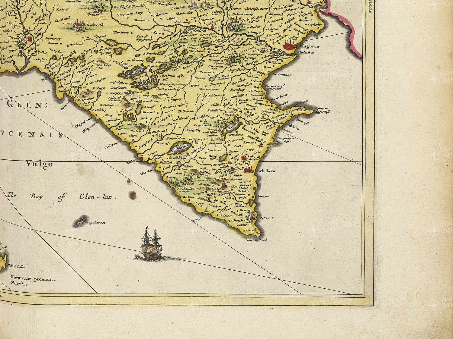Map bottom right quadrant