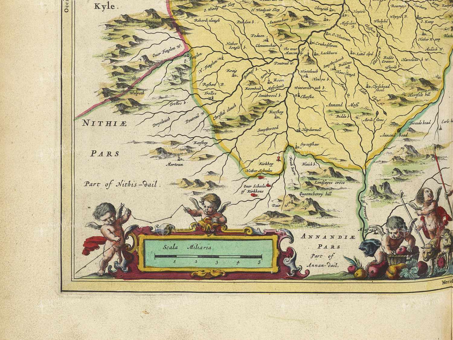 Map bottom left quadrant