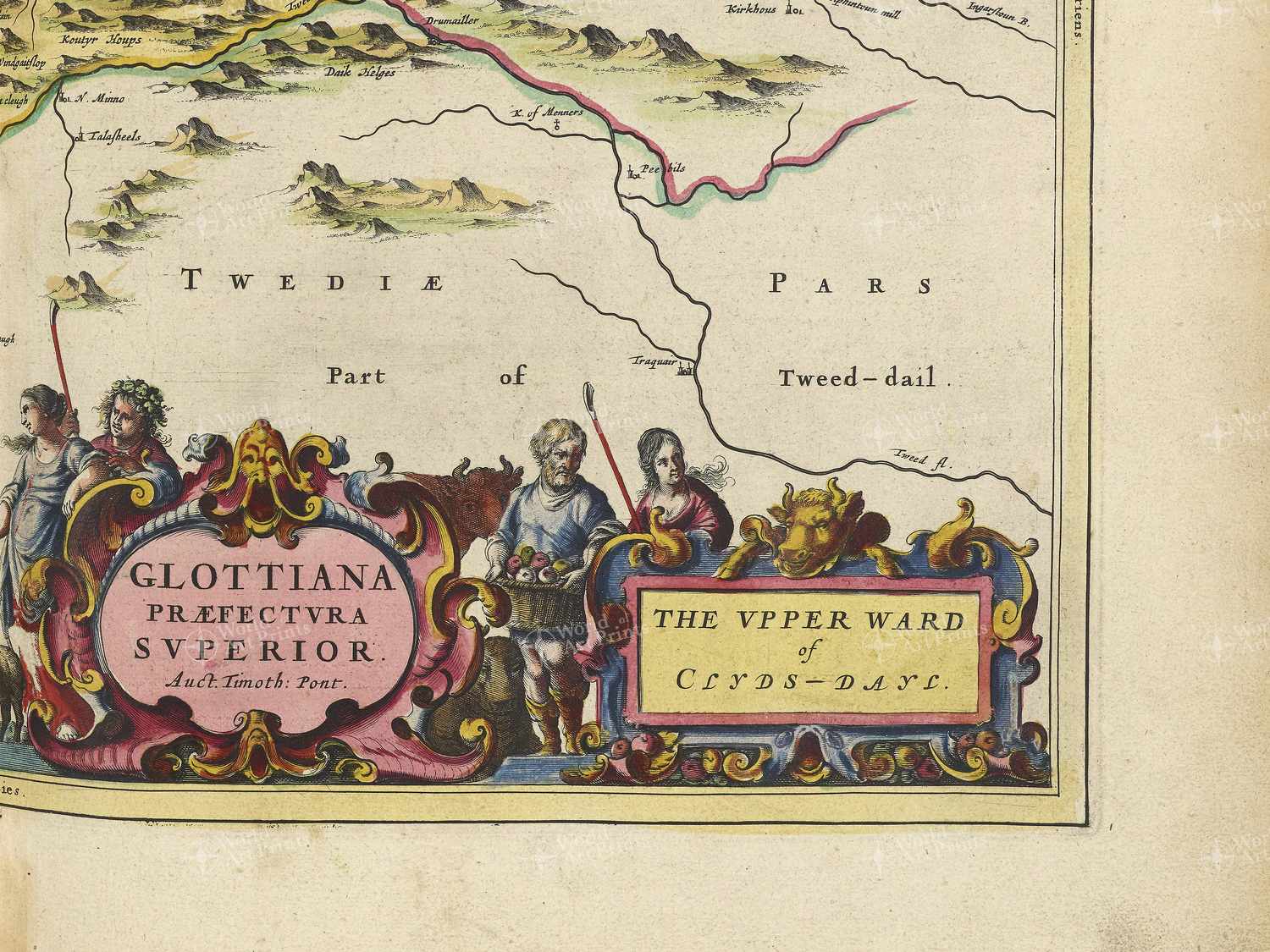 Map bottom right quadrant