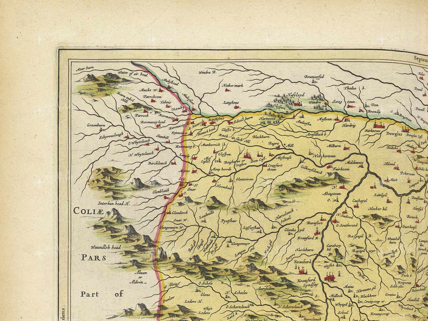 Map top left quadrant