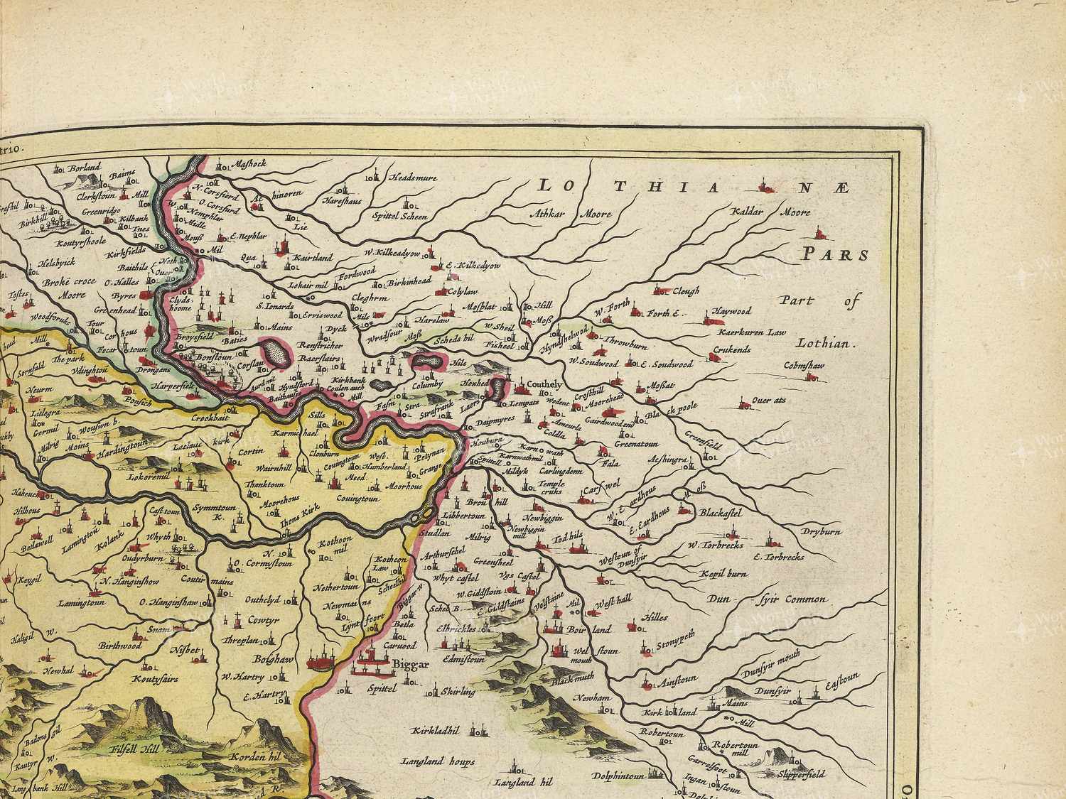 Map top right quadrant