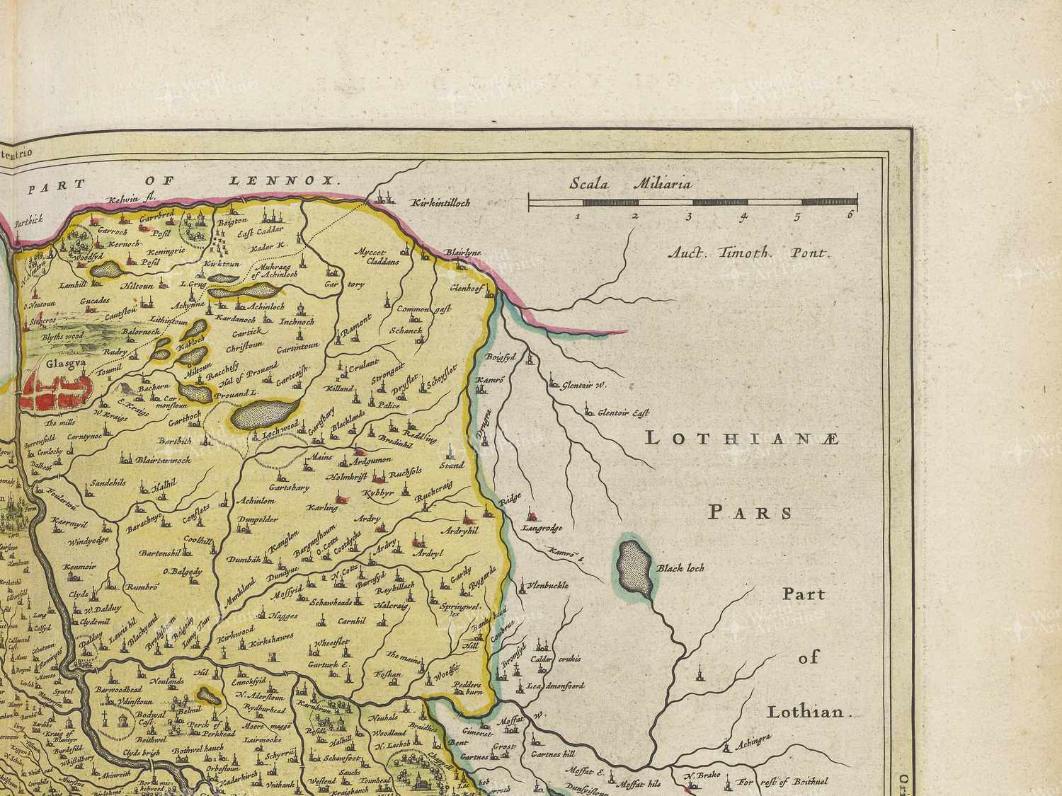 Map top right quadrant
