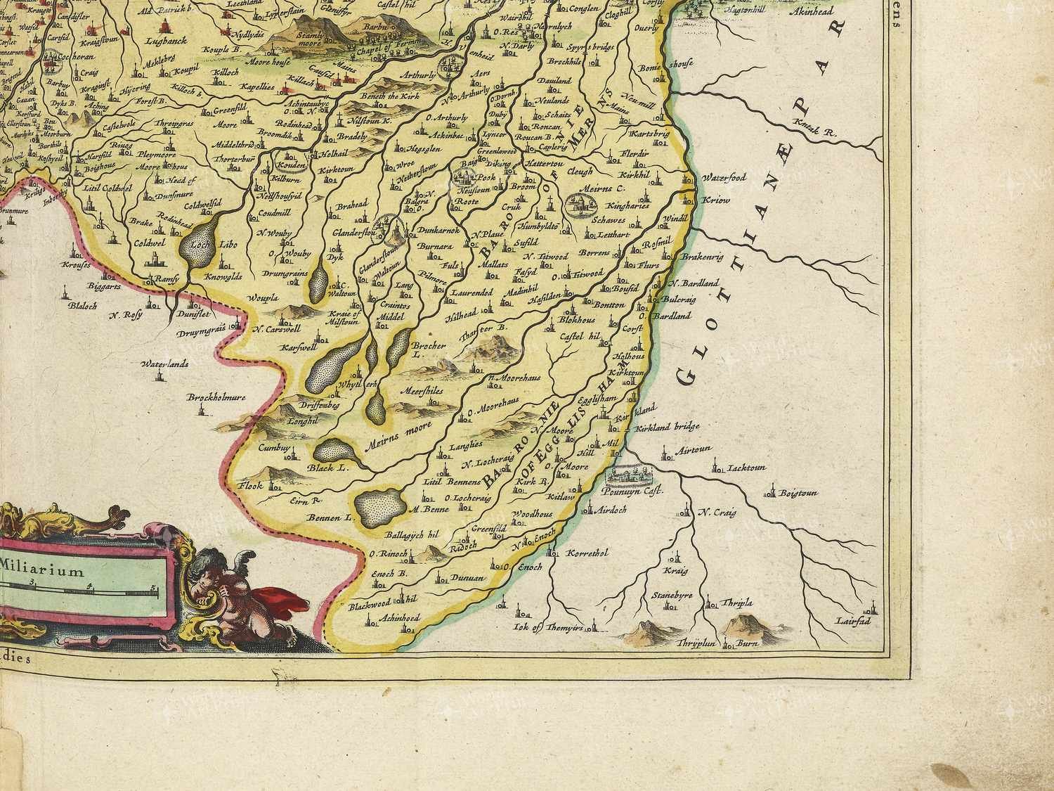 Map bottom right quadrant