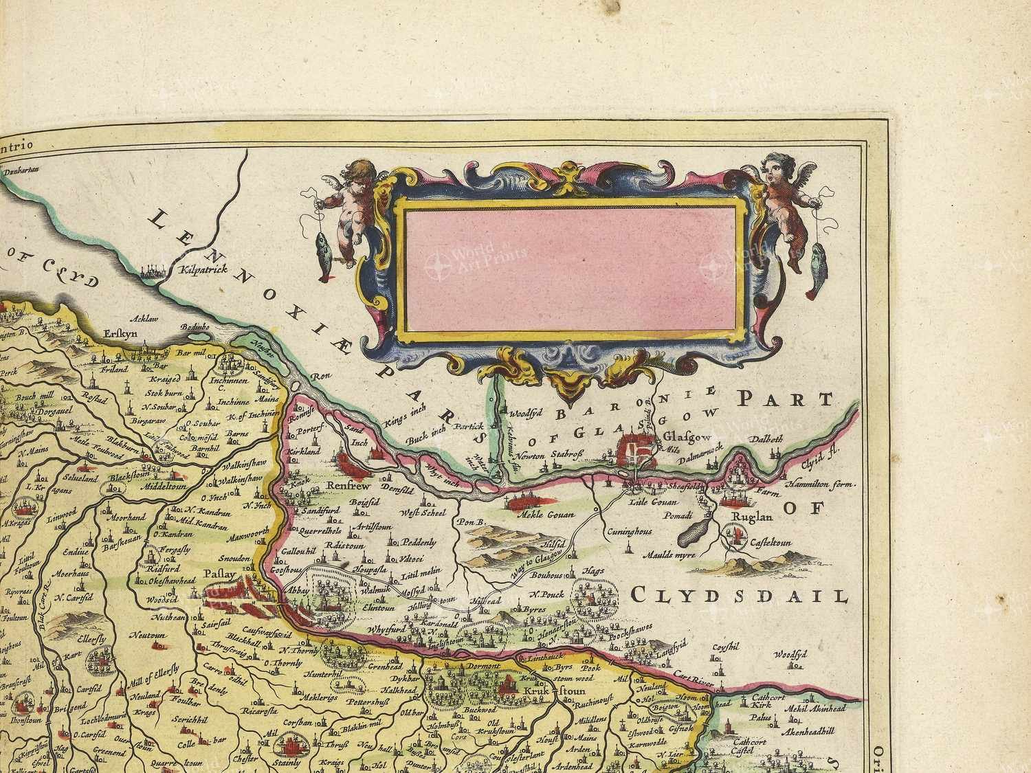 Map top right quadrant