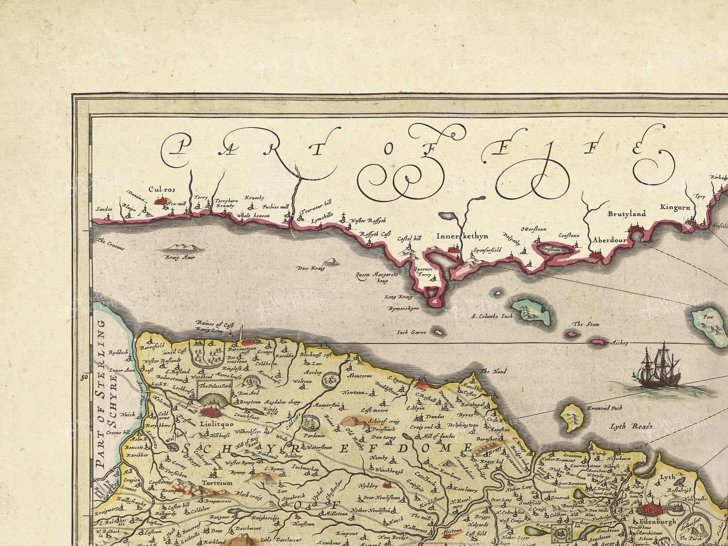 Map top left quadrant