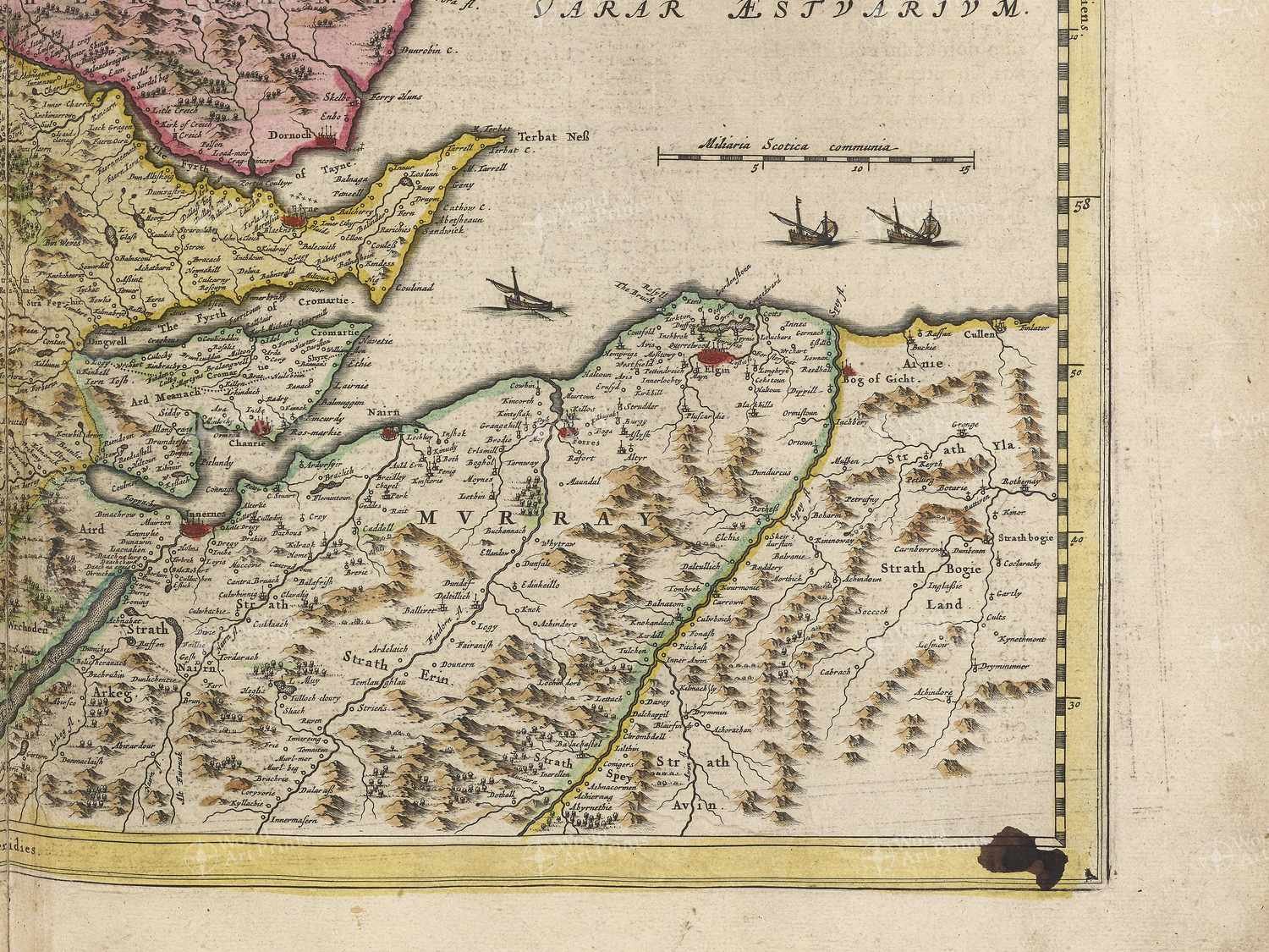 Map bottom right quadrant
