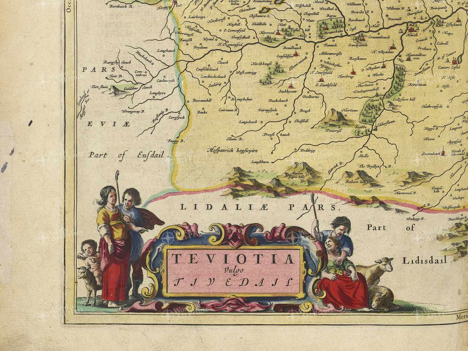Map bottom left quadrant