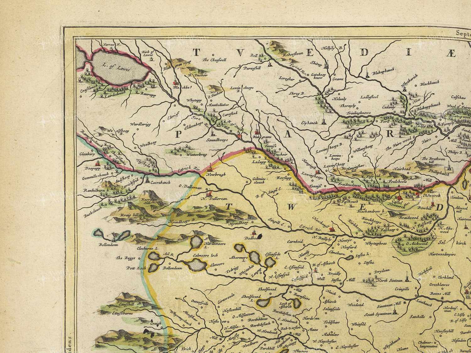Map top left quadrant