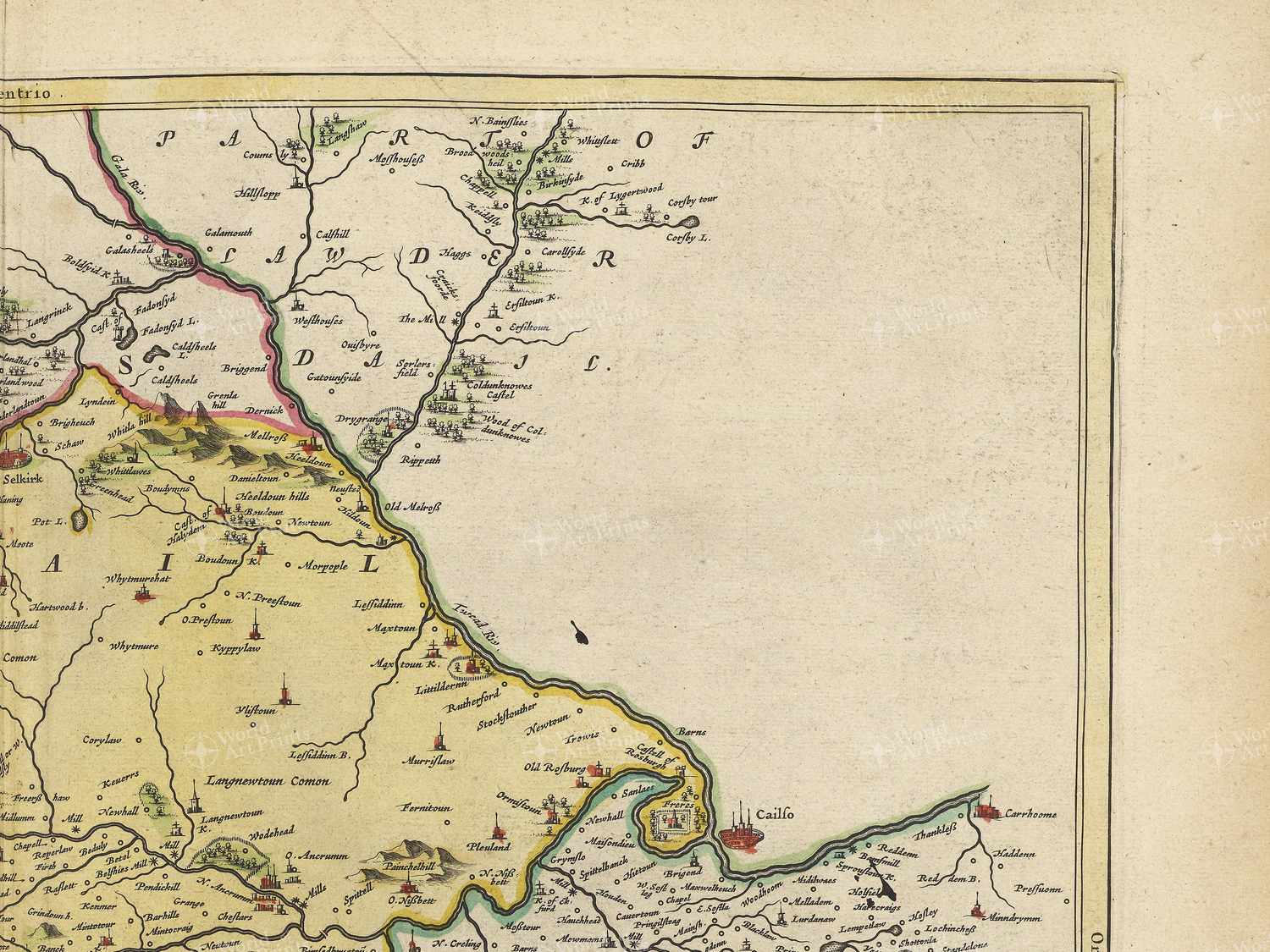 Map top right quadrant