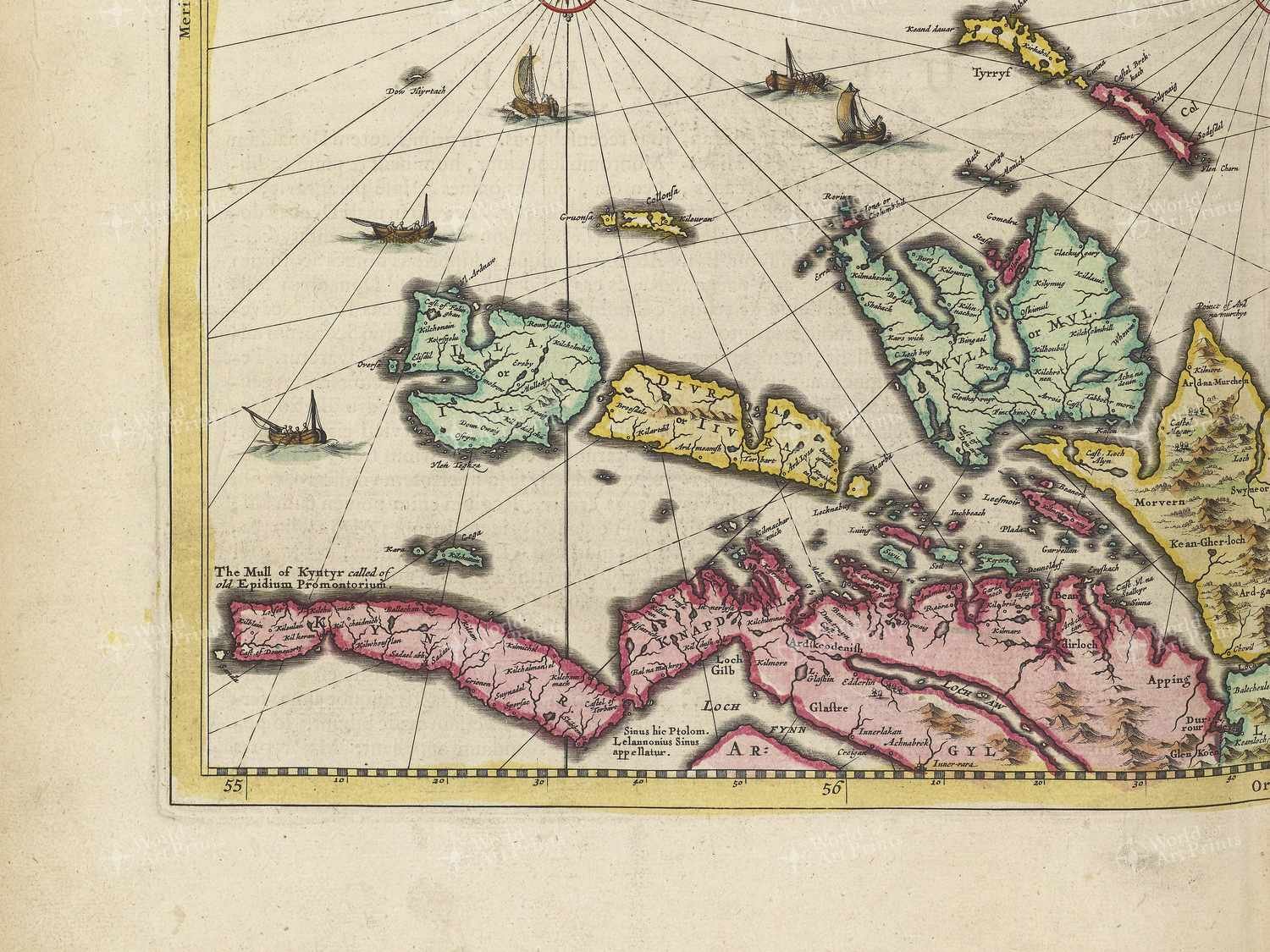 Map bottom left quadrant