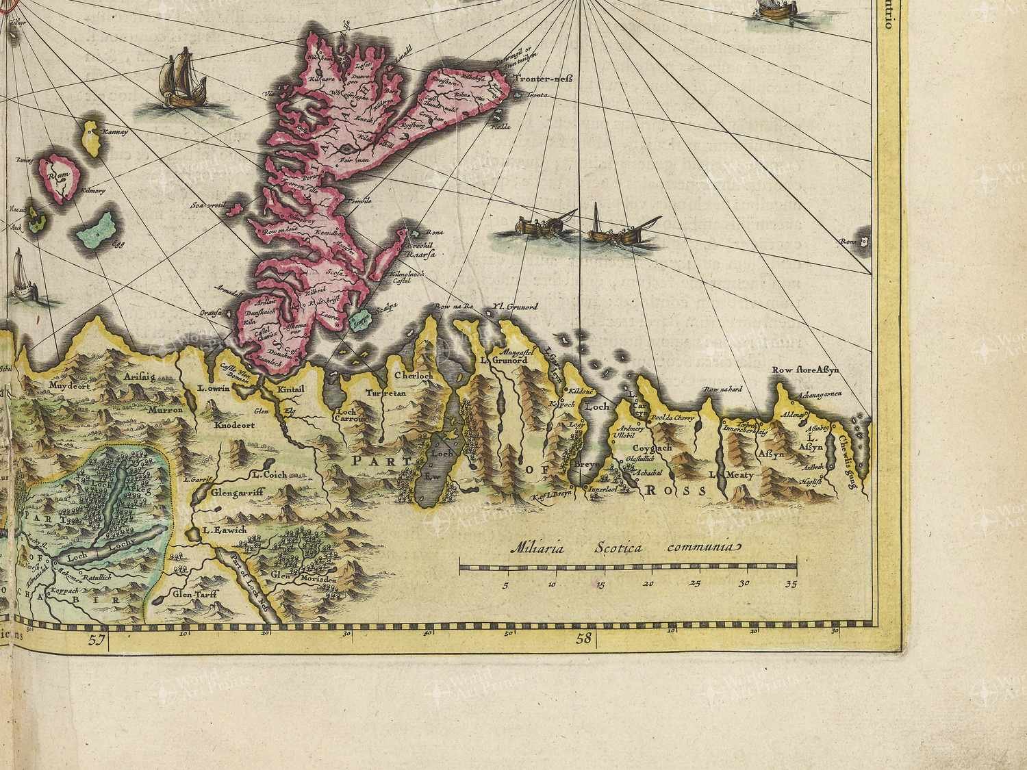 Map bottom right quadrant