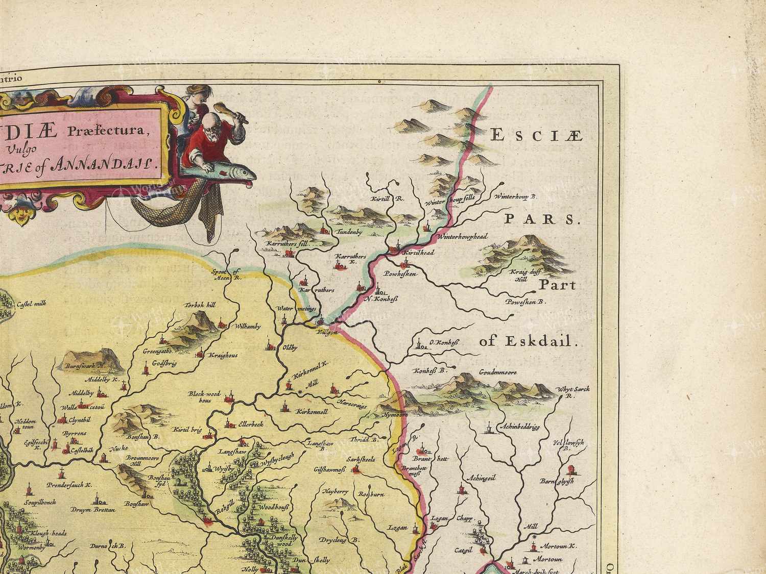 Map top right quadrant