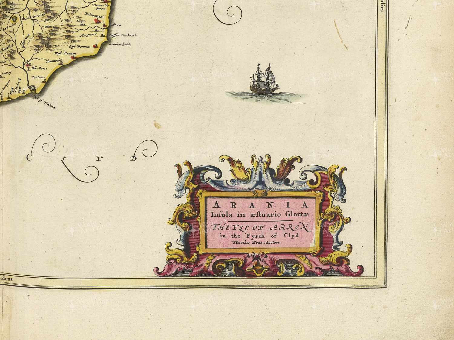Map bottom right quadrant